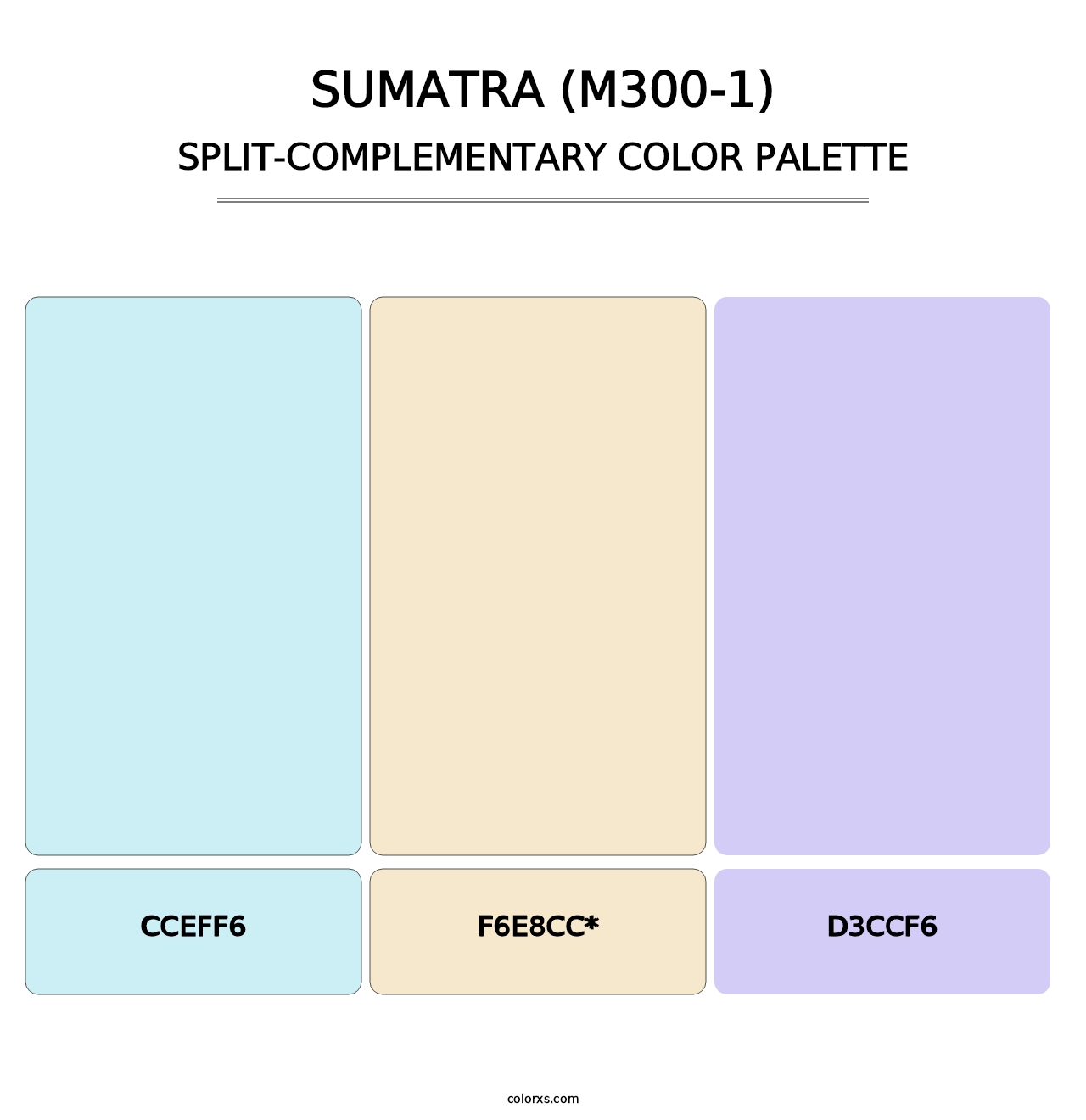 Sumatra (M300-1) - Split-Complementary Color Palette