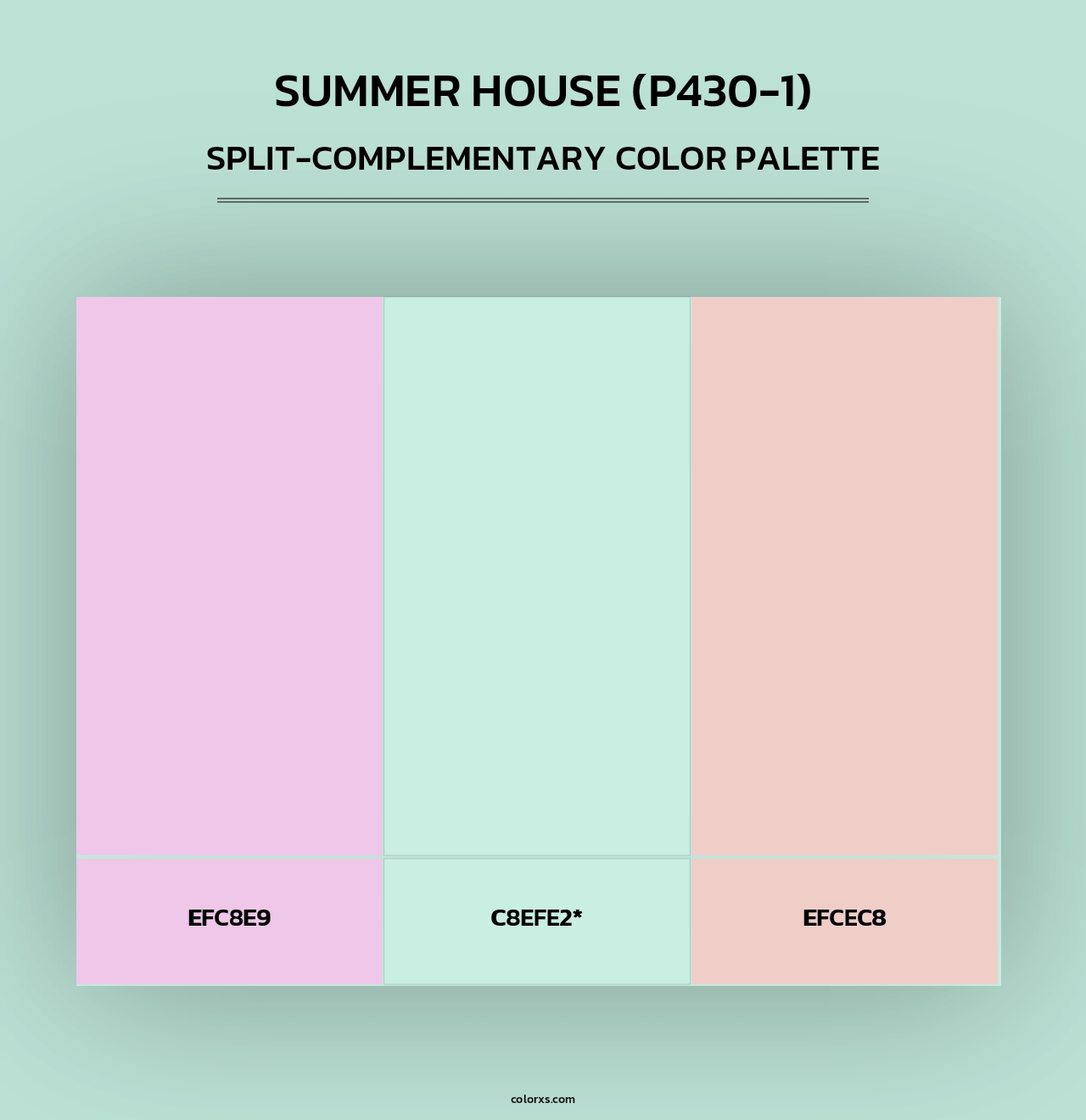 Summer House (P430-1) - Split-Complementary Color Palette