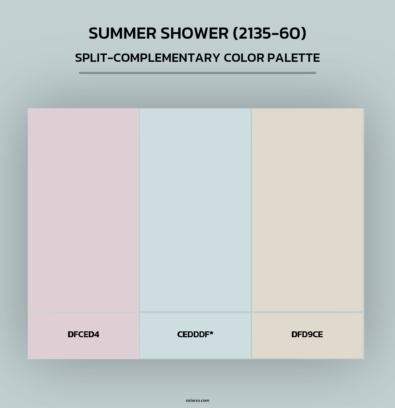 Summer Shower (2135-60) - Split-Complementary Color Palette