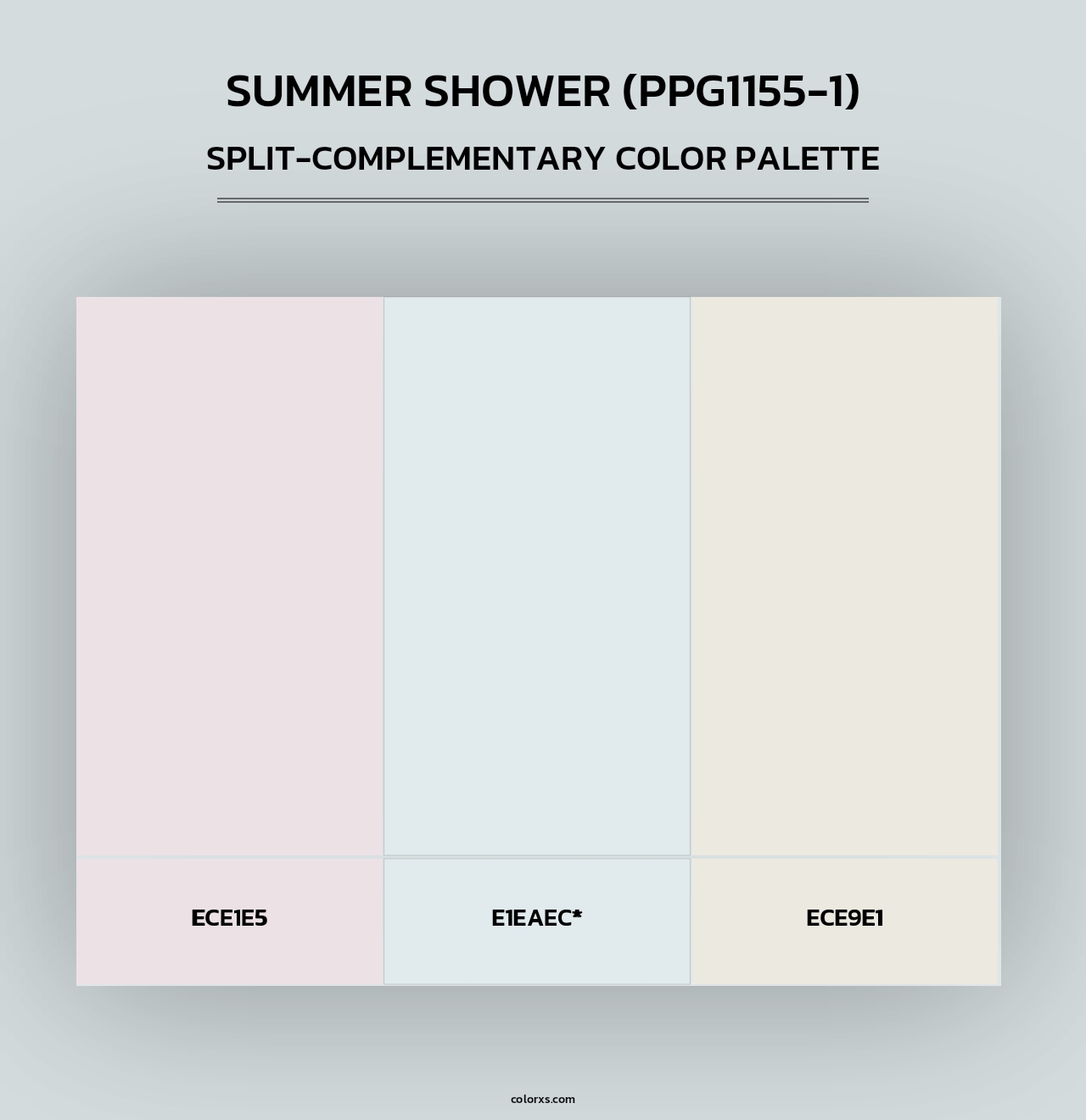 Summer Shower (PPG1155-1) - Split-Complementary Color Palette