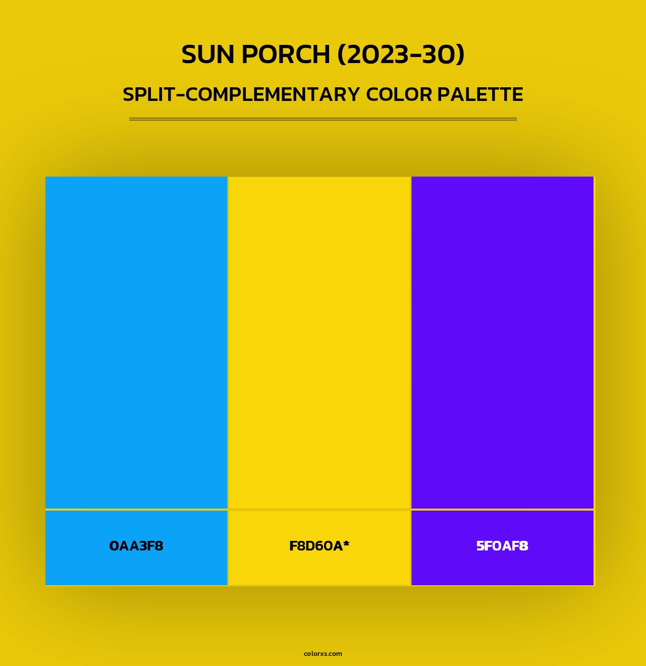 Sun Porch (2023-30) - Split-Complementary Color Palette