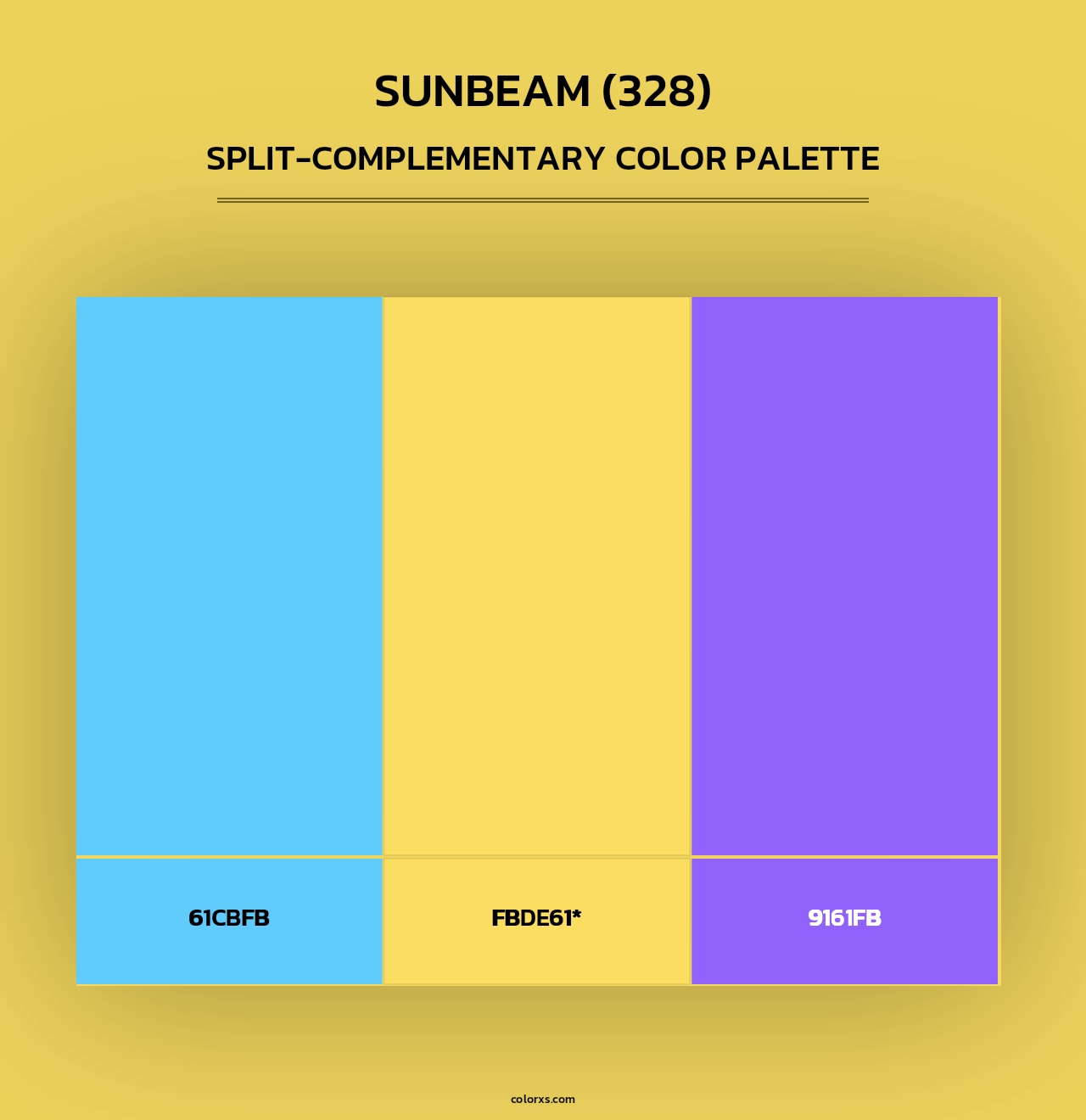 Sunbeam (328) - Split-Complementary Color Palette