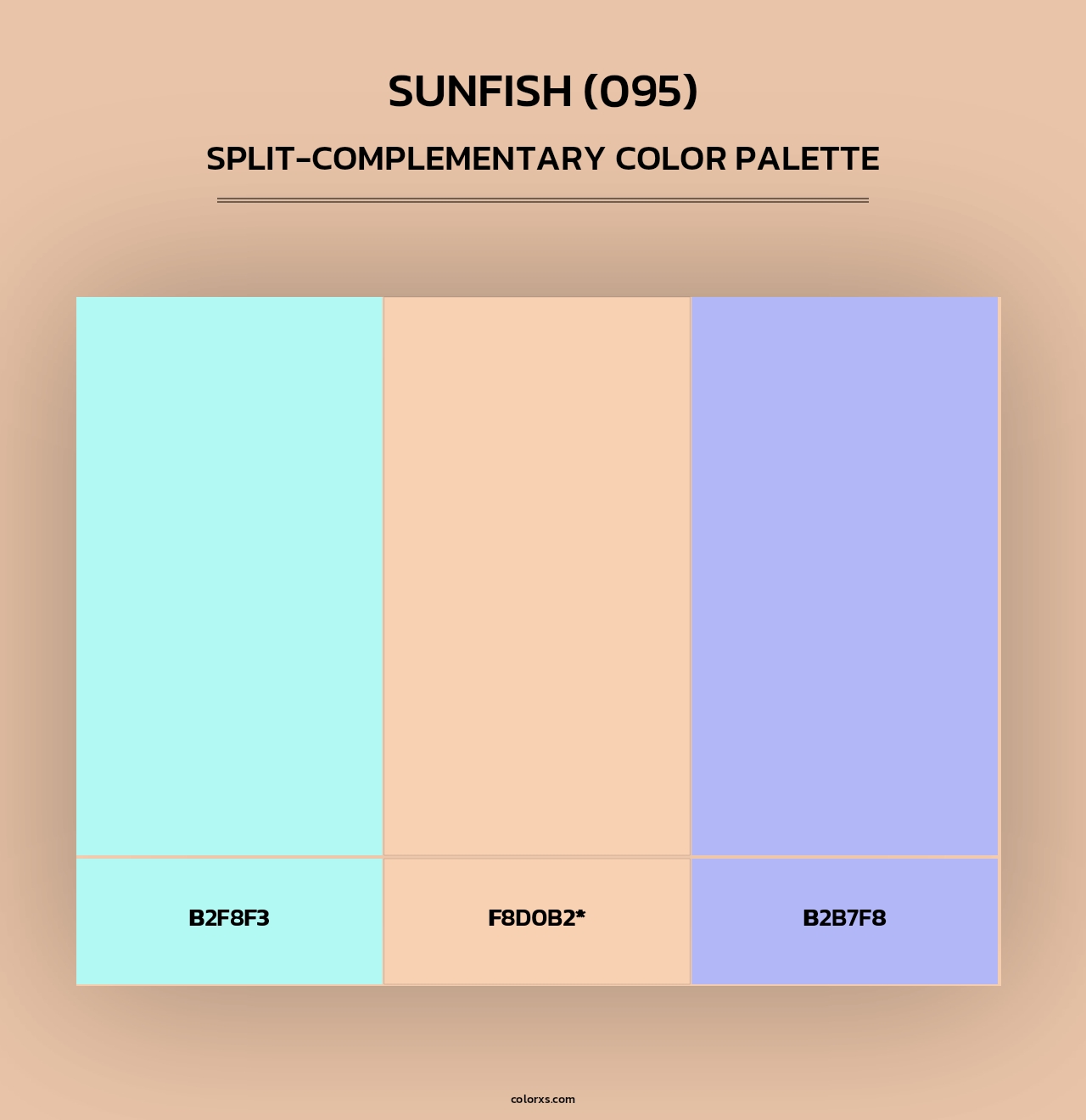 Sunfish (095) - Split-Complementary Color Palette