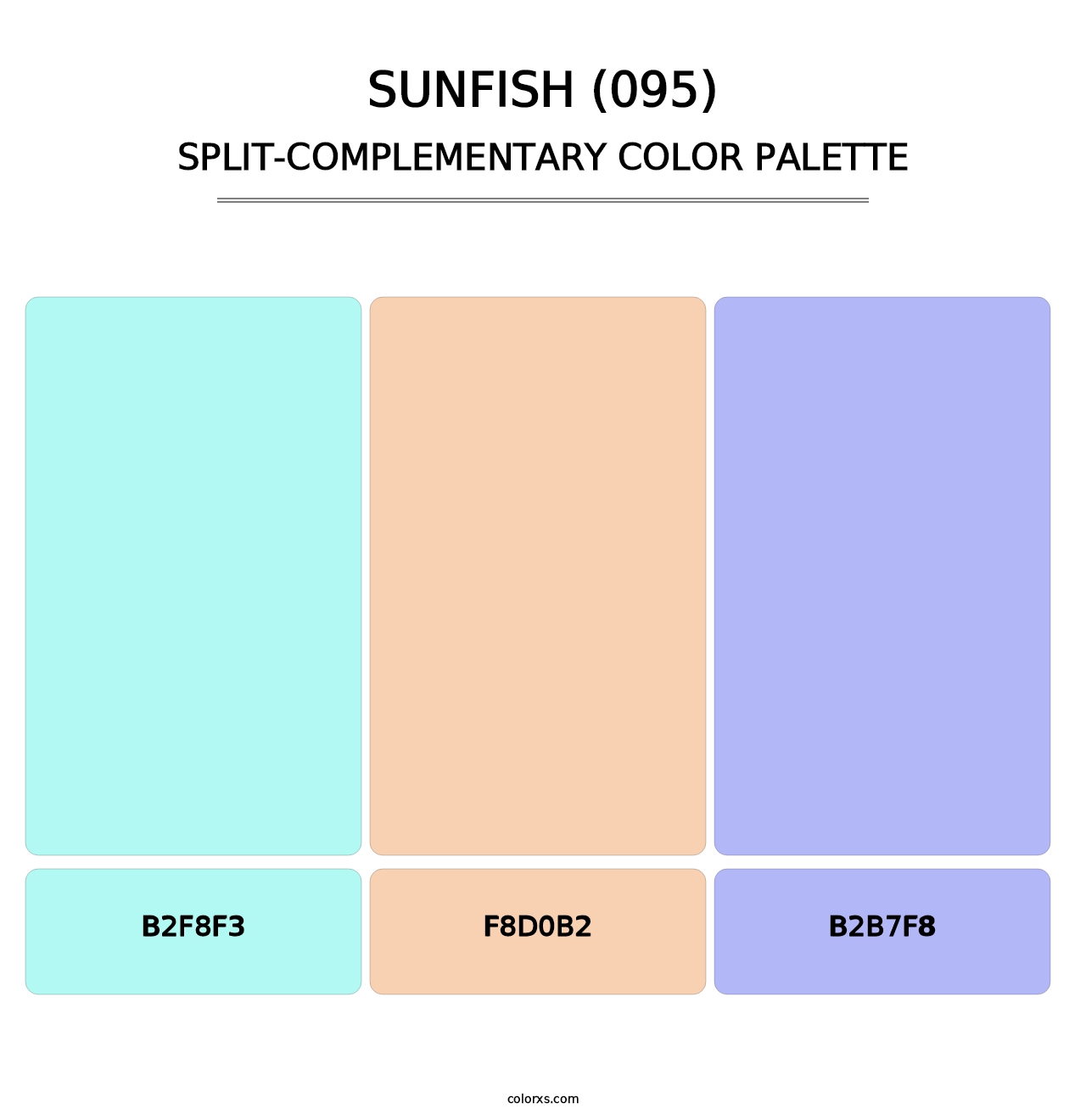 Sunfish (095) - Split-Complementary Color Palette