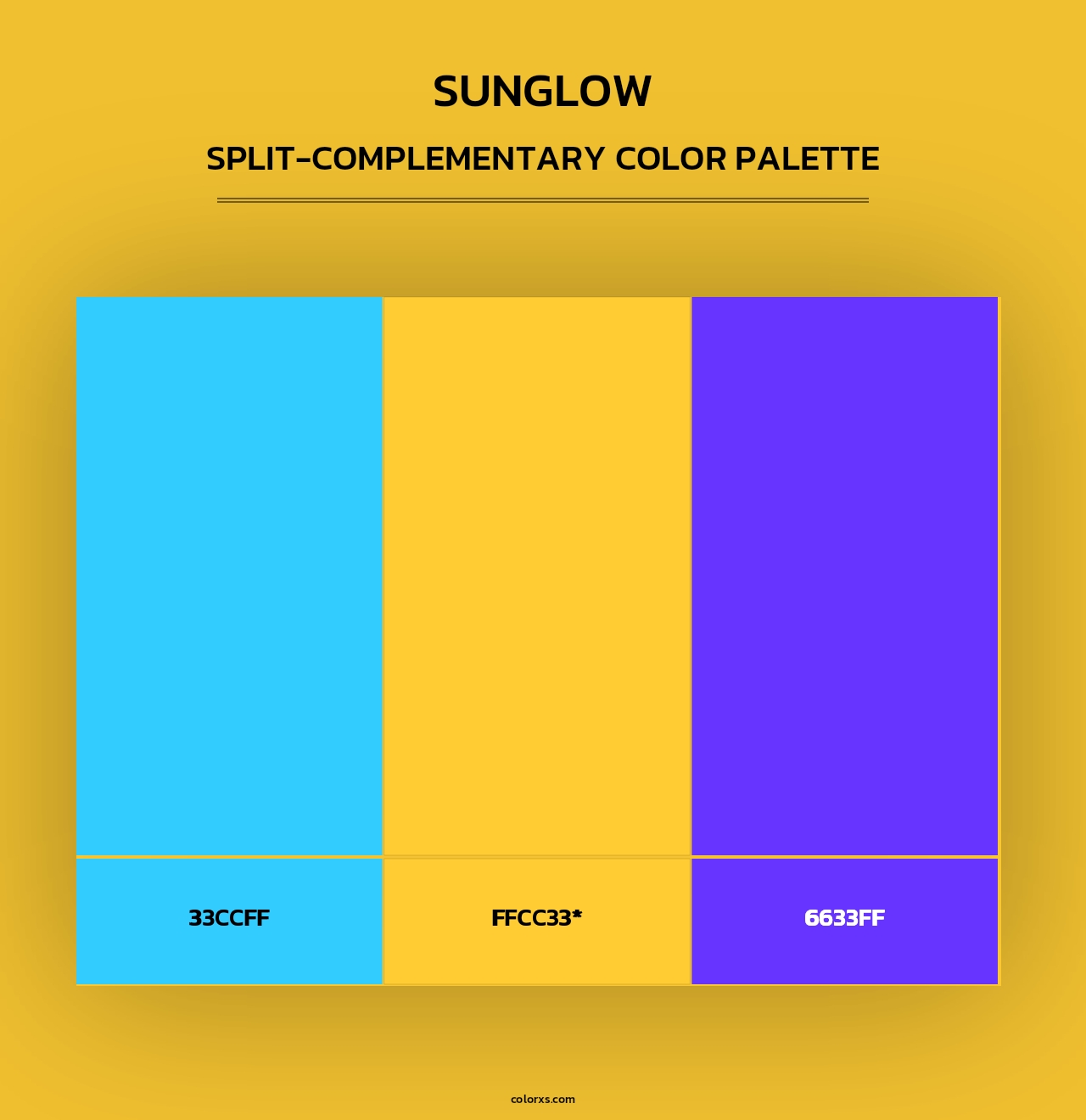 Sunglow - Split-Complementary Color Palette