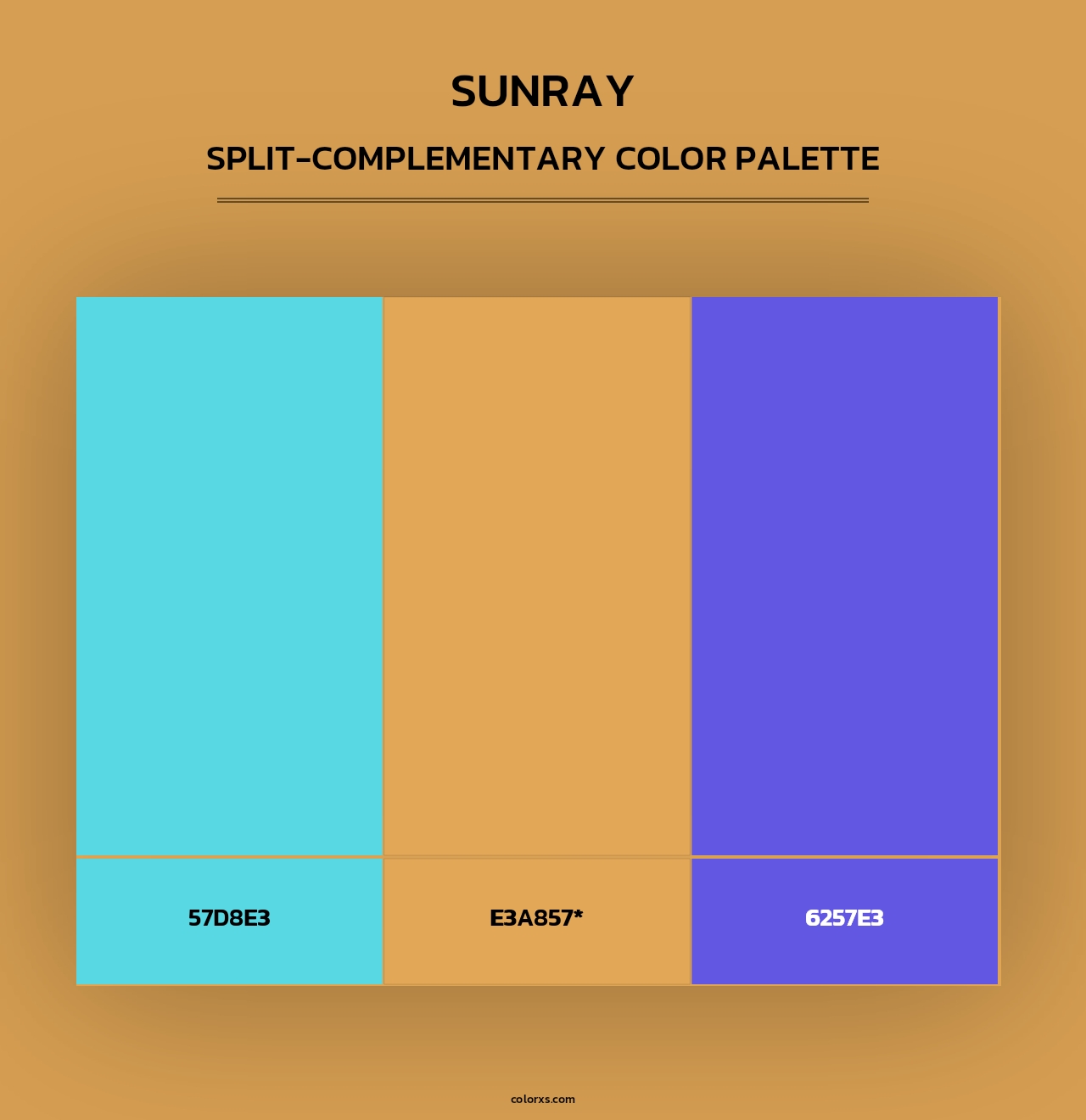 Sunray - Split-Complementary Color Palette