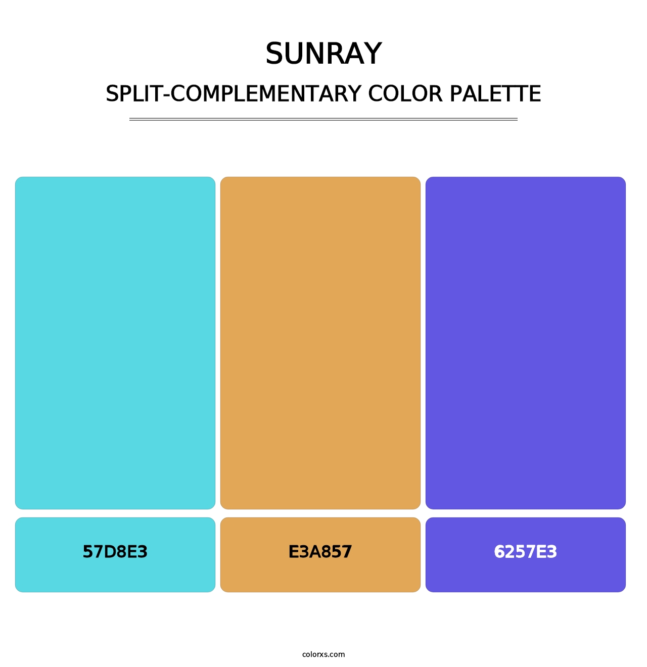 Sunray - Split-Complementary Color Palette