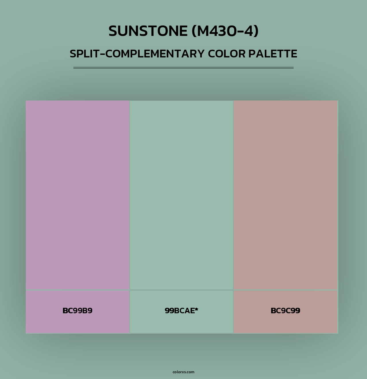Sunstone (M430-4) - Split-Complementary Color Palette