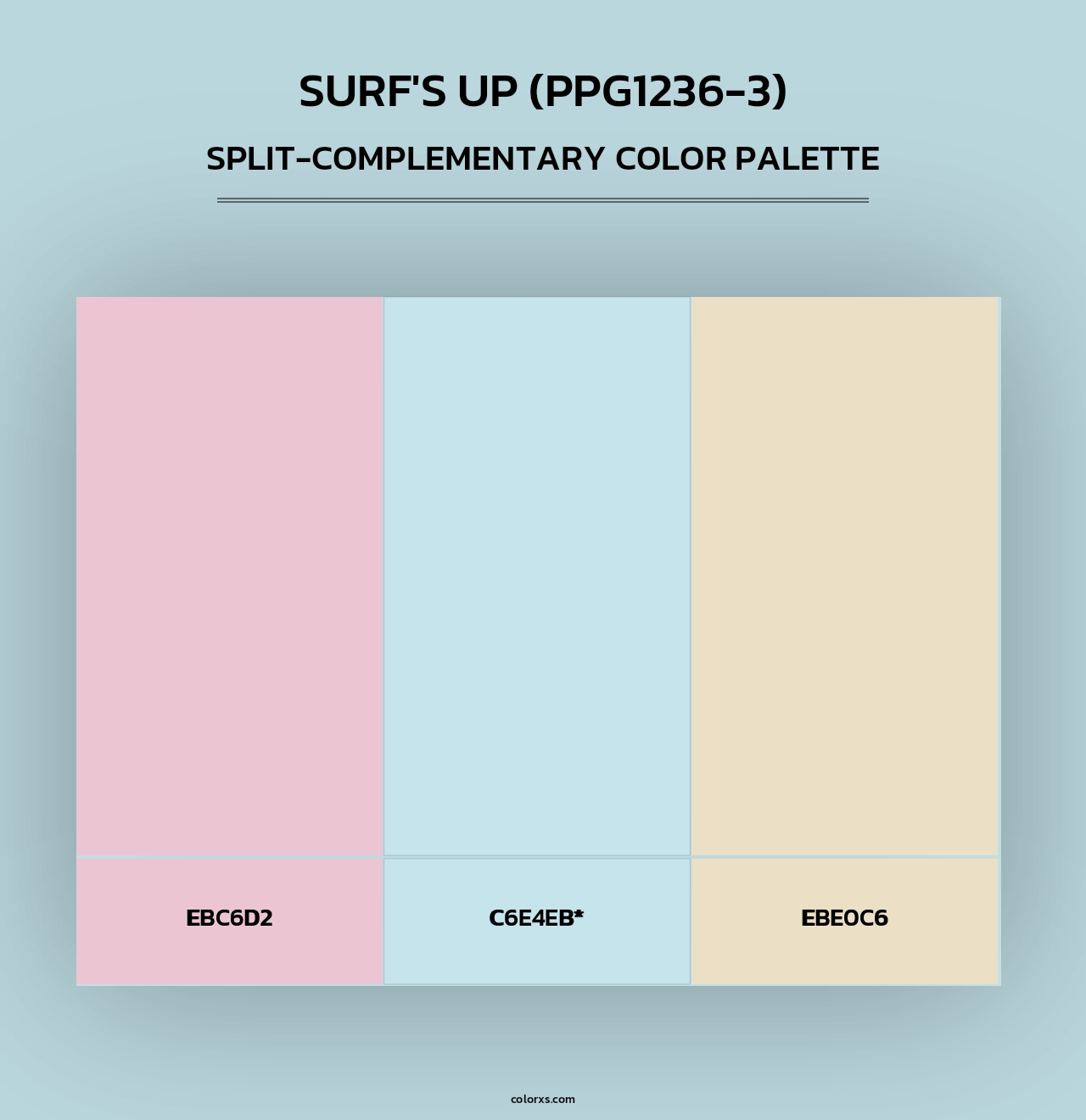 Surf's Up (PPG1236-3) - Split-Complementary Color Palette