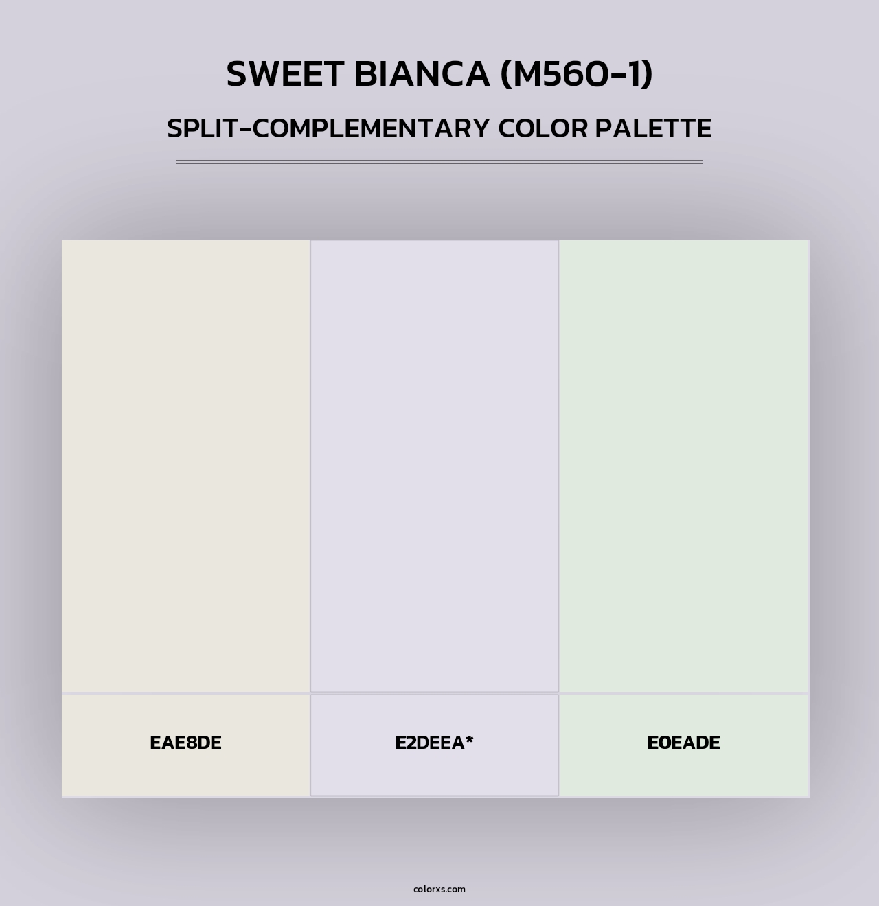 Sweet Bianca (M560-1) - Split-Complementary Color Palette