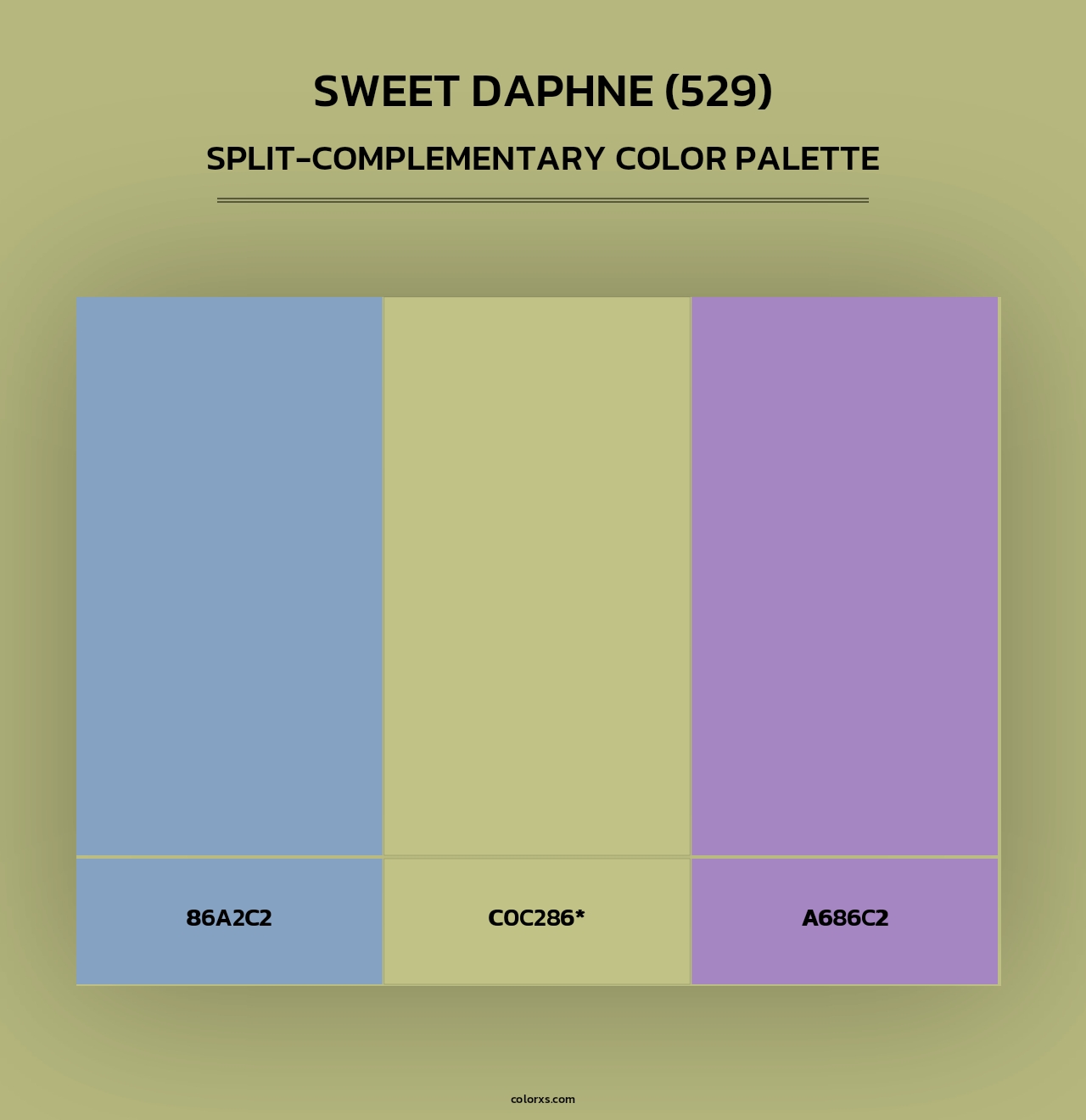 Sweet Daphne (529) - Split-Complementary Color Palette
