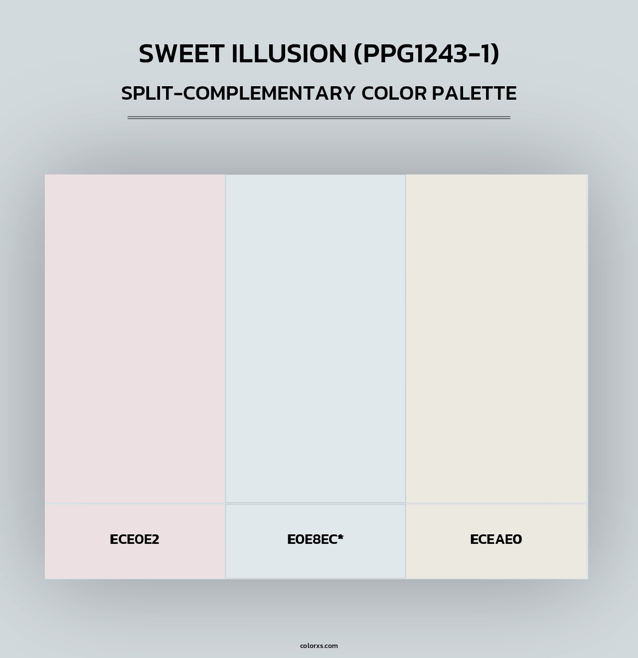 Sweet Illusion (PPG1243-1) - Split-Complementary Color Palette
