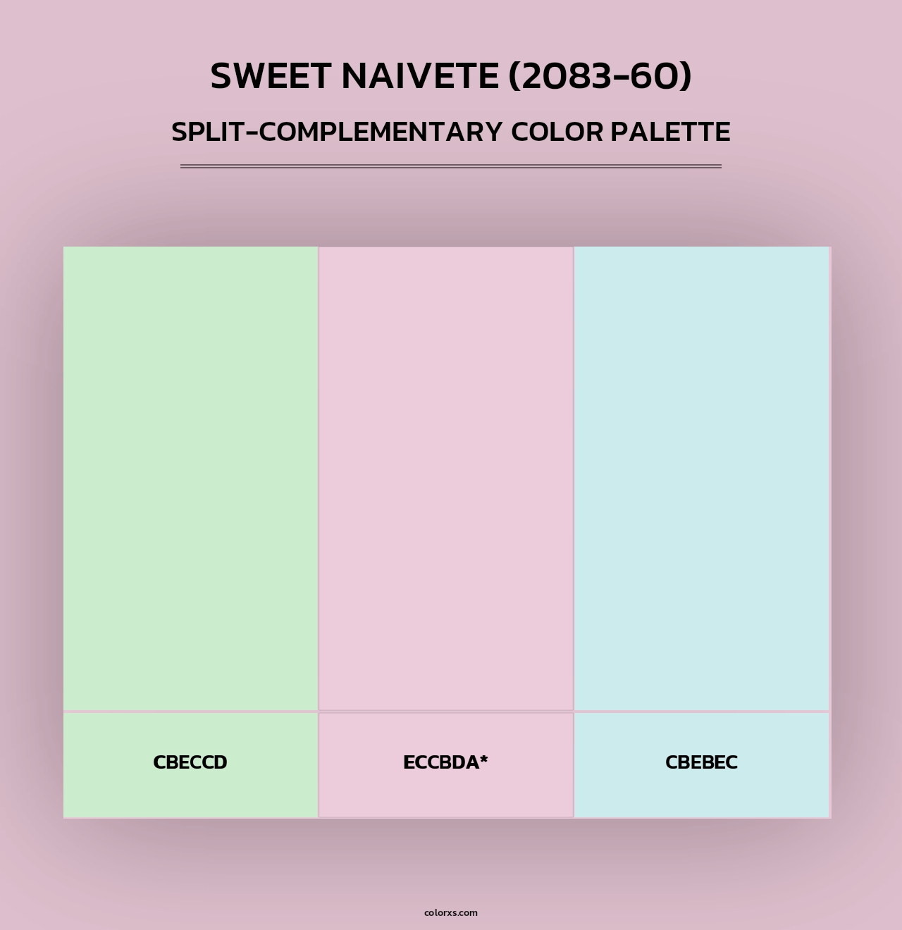 Sweet Naivete (2083-60) - Split-Complementary Color Palette
