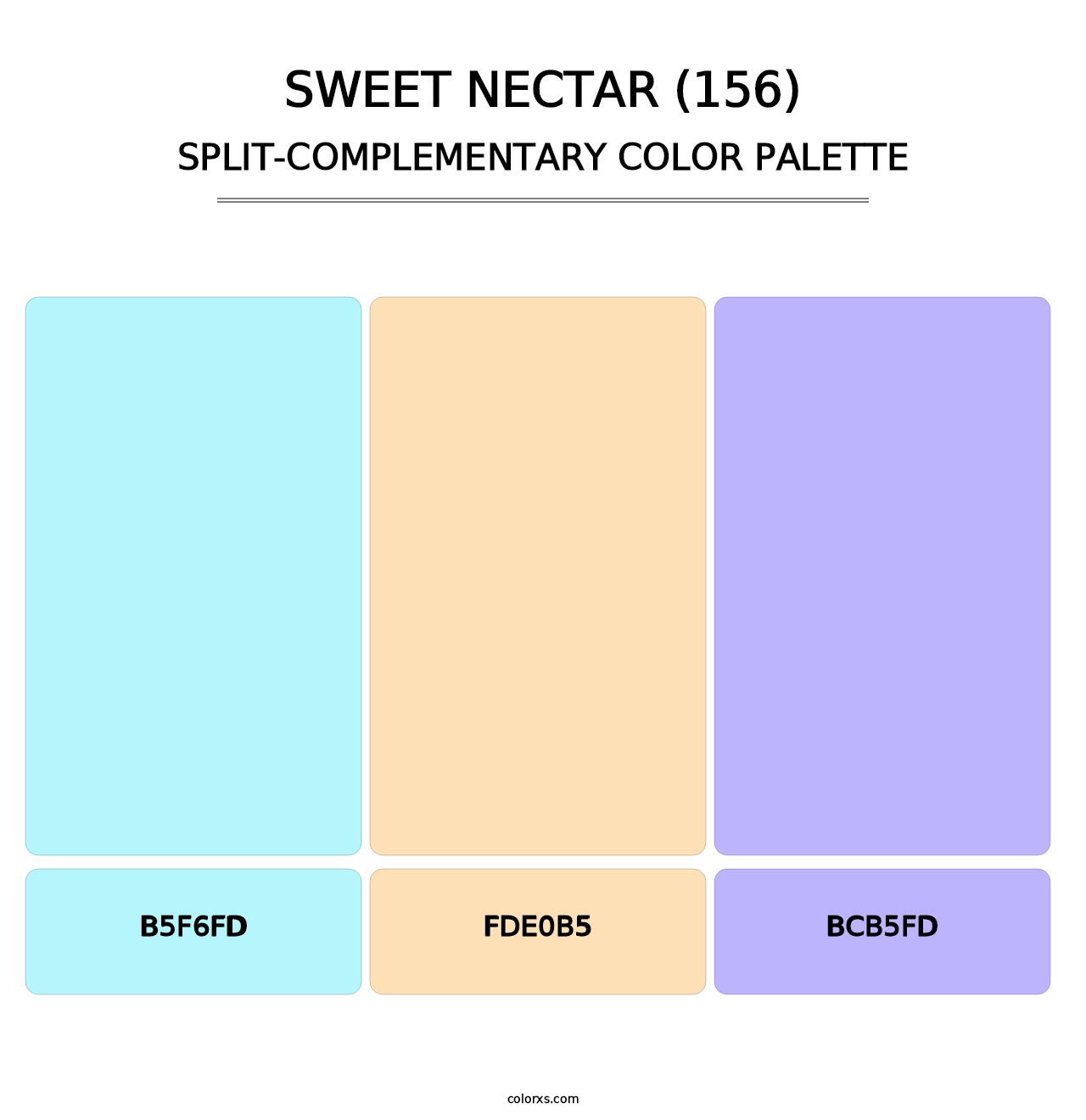 Sweet Nectar (156) - Split-Complementary Color Palette