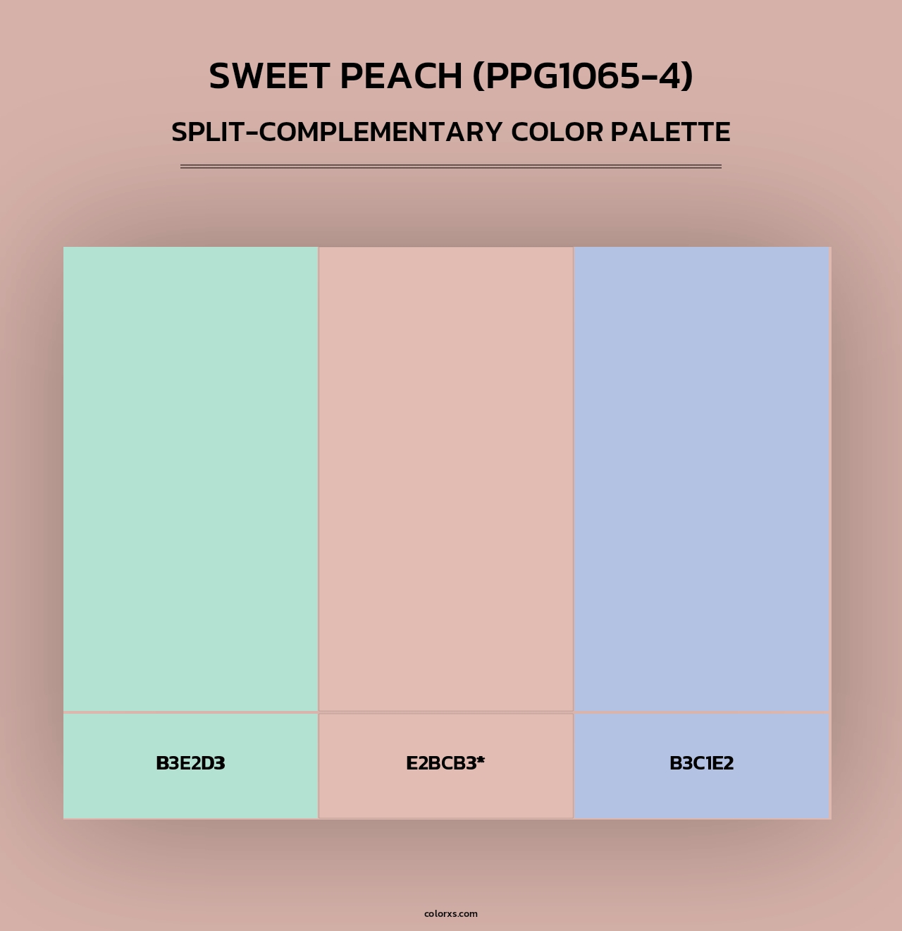 Sweet Peach (PPG1065-4) - Split-Complementary Color Palette