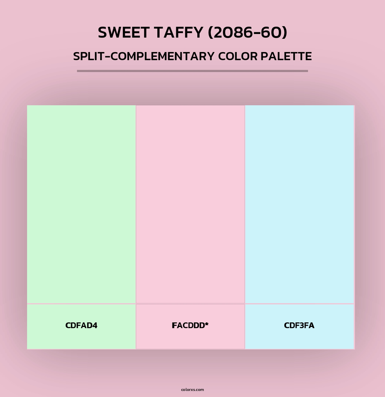 Sweet Taffy (2086-60) - Split-Complementary Color Palette