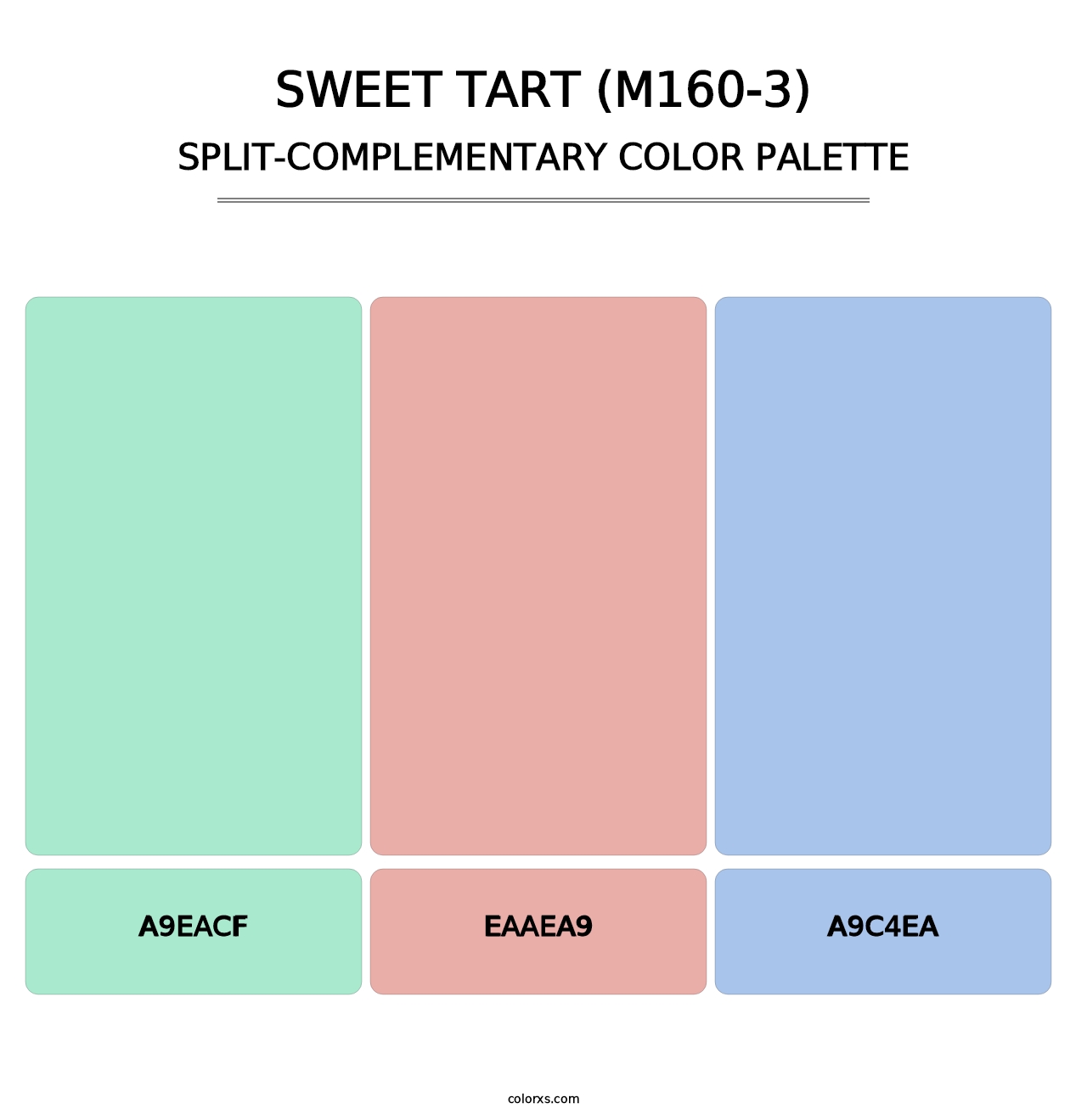 Sweet Tart (M160-3) - Split-Complementary Color Palette