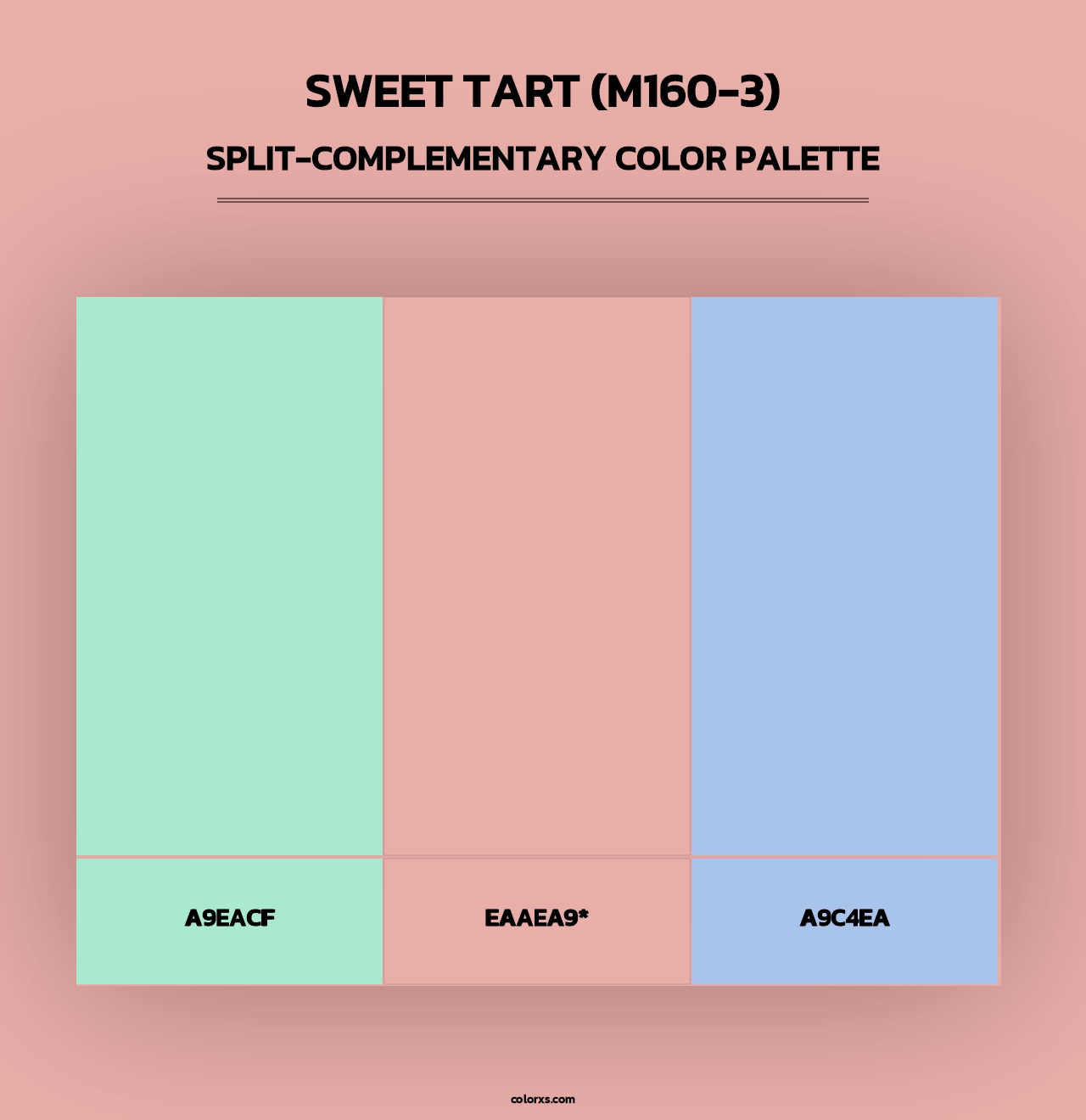 Sweet Tart (M160-3) - Split-Complementary Color Palette