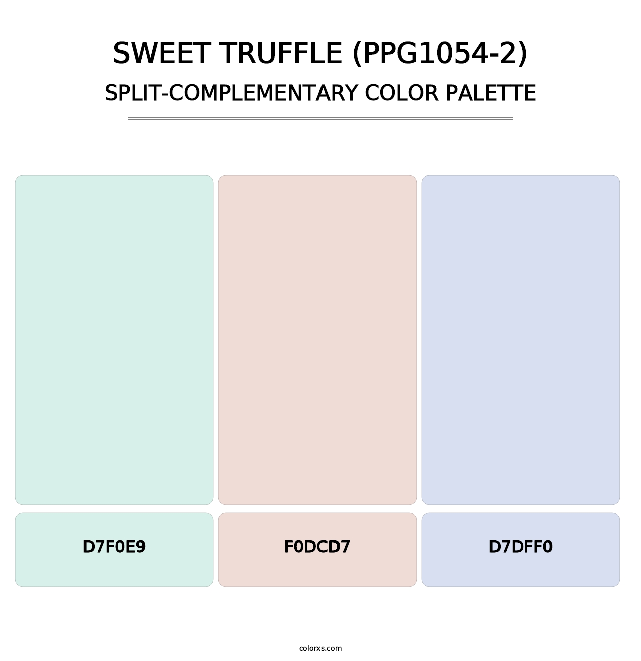 Sweet Truffle (PPG1054-2) - Split-Complementary Color Palette