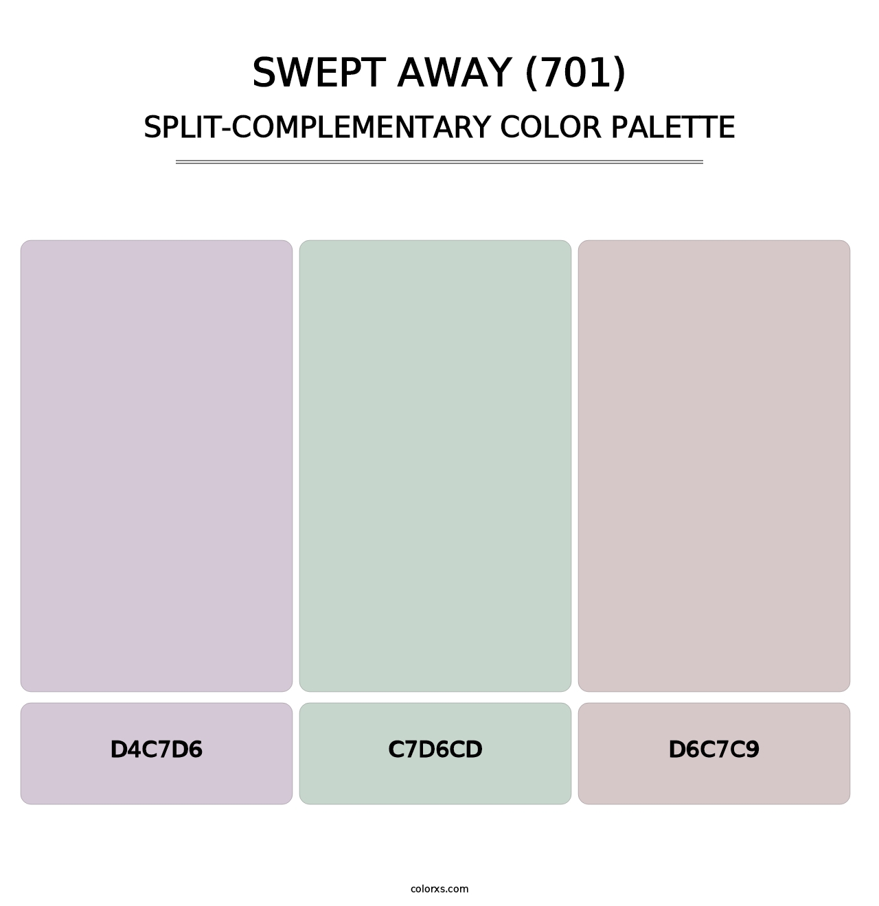 Swept Away (701) - Split-Complementary Color Palette