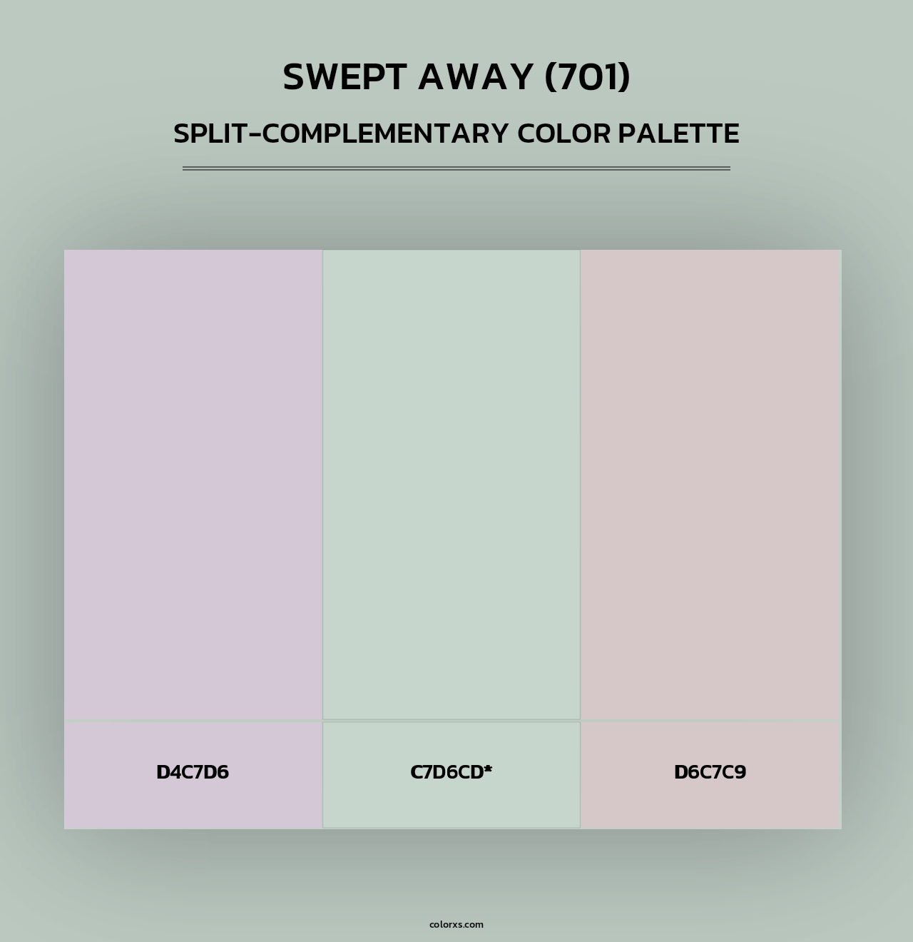 Swept Away (701) - Split-Complementary Color Palette