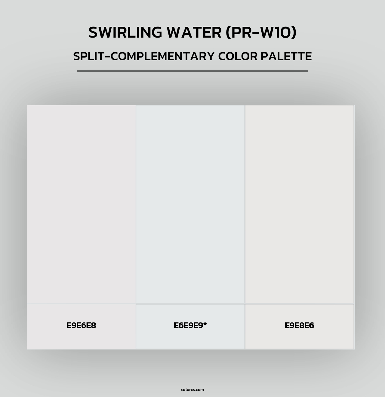 Swirling Water (PR-W10) - Split-Complementary Color Palette