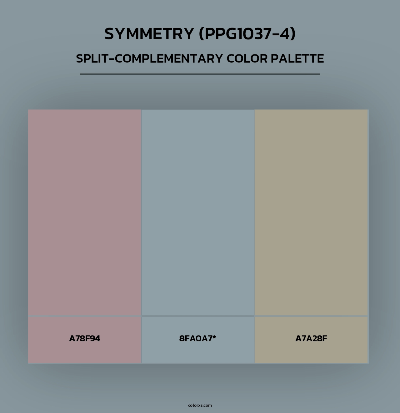 Symmetry (PPG1037-4) - Split-Complementary Color Palette