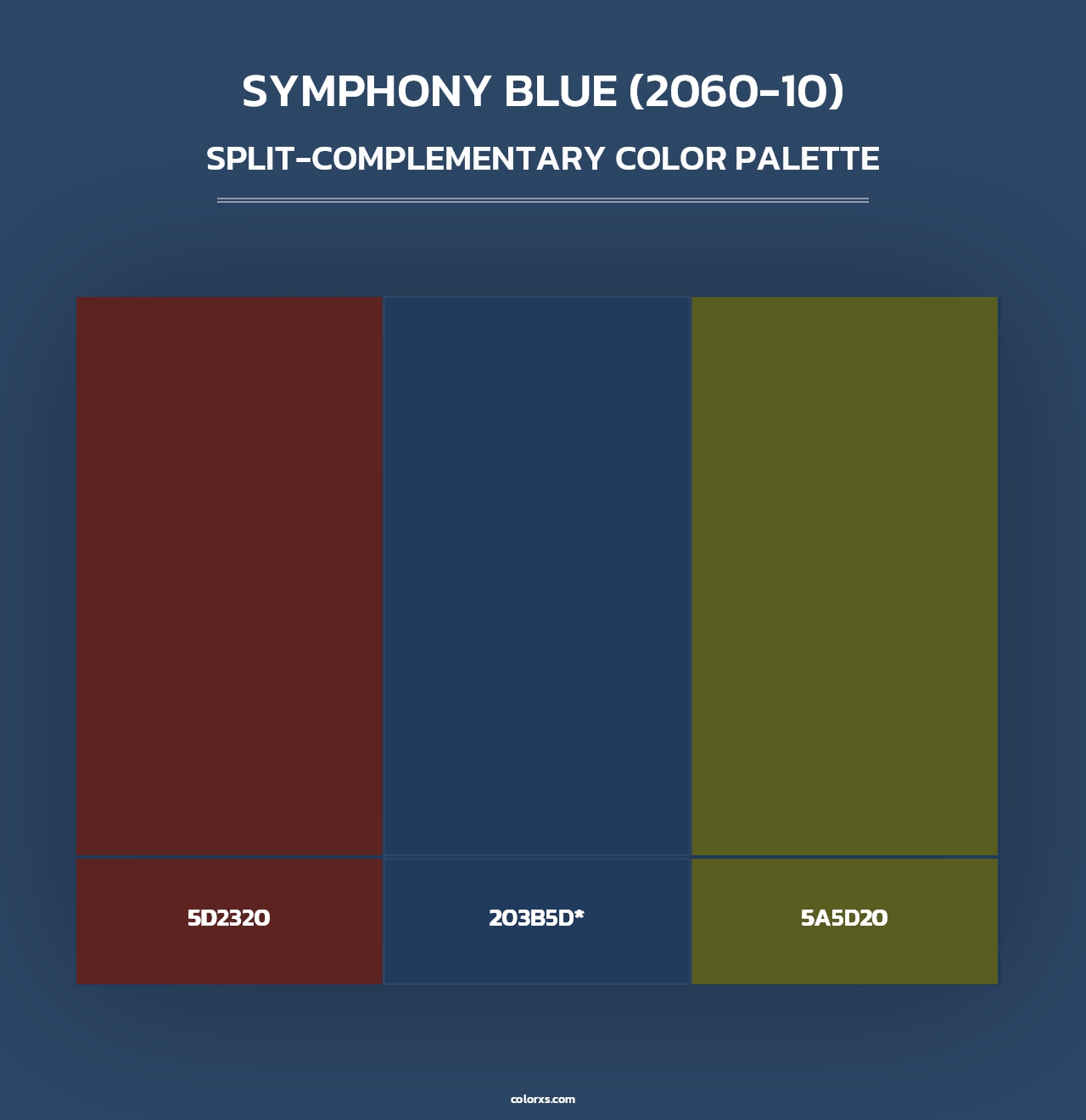 Symphony Blue (2060-10) - Split-Complementary Color Palette
