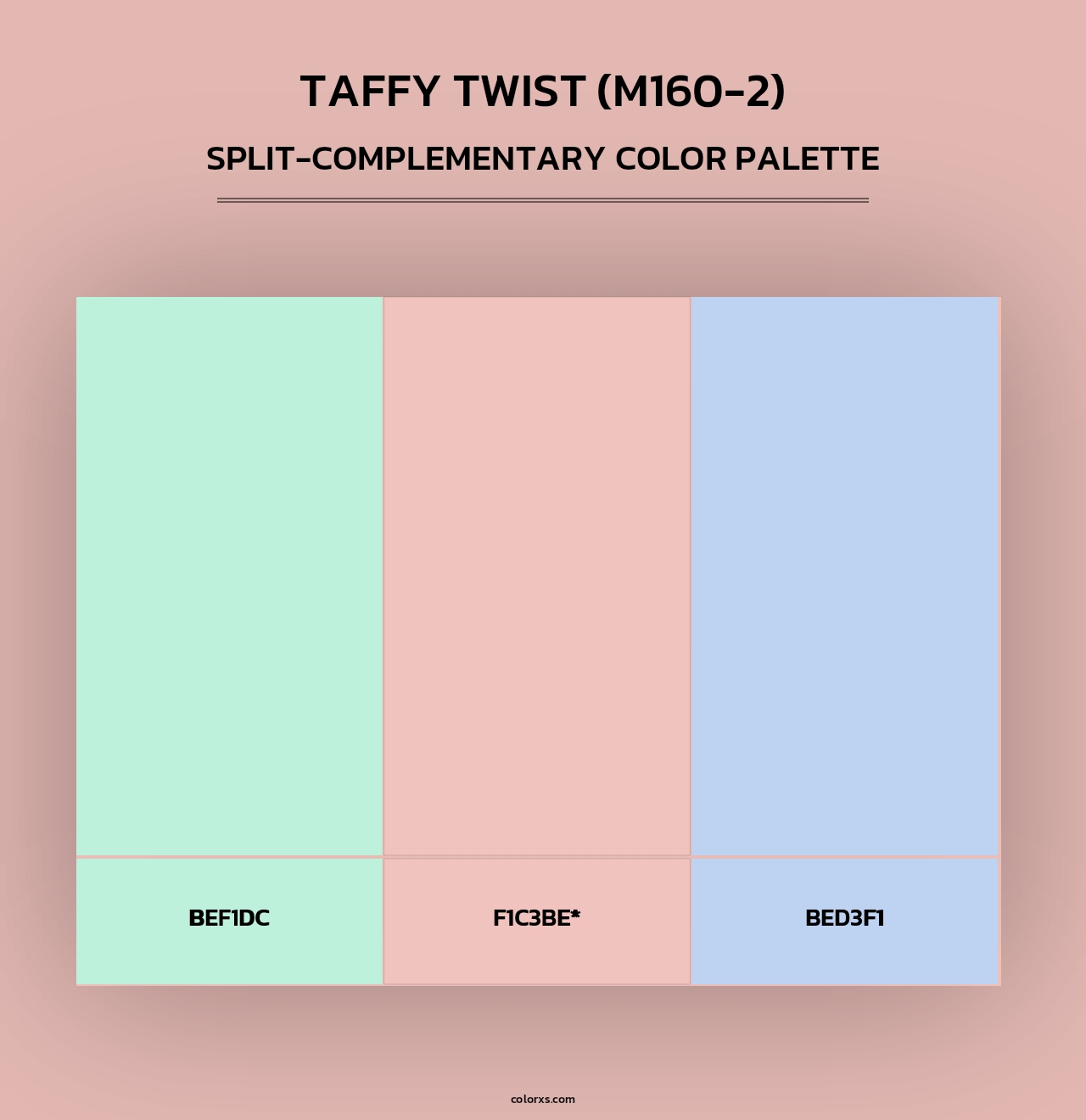 Taffy Twist (M160-2) - Split-Complementary Color Palette
