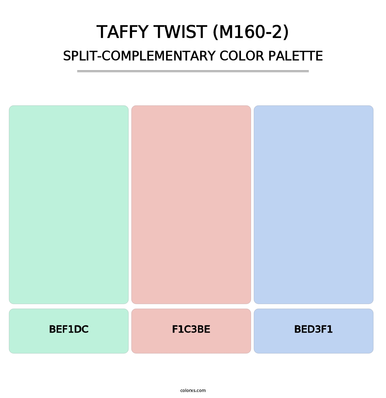 Taffy Twist (M160-2) - Split-Complementary Color Palette