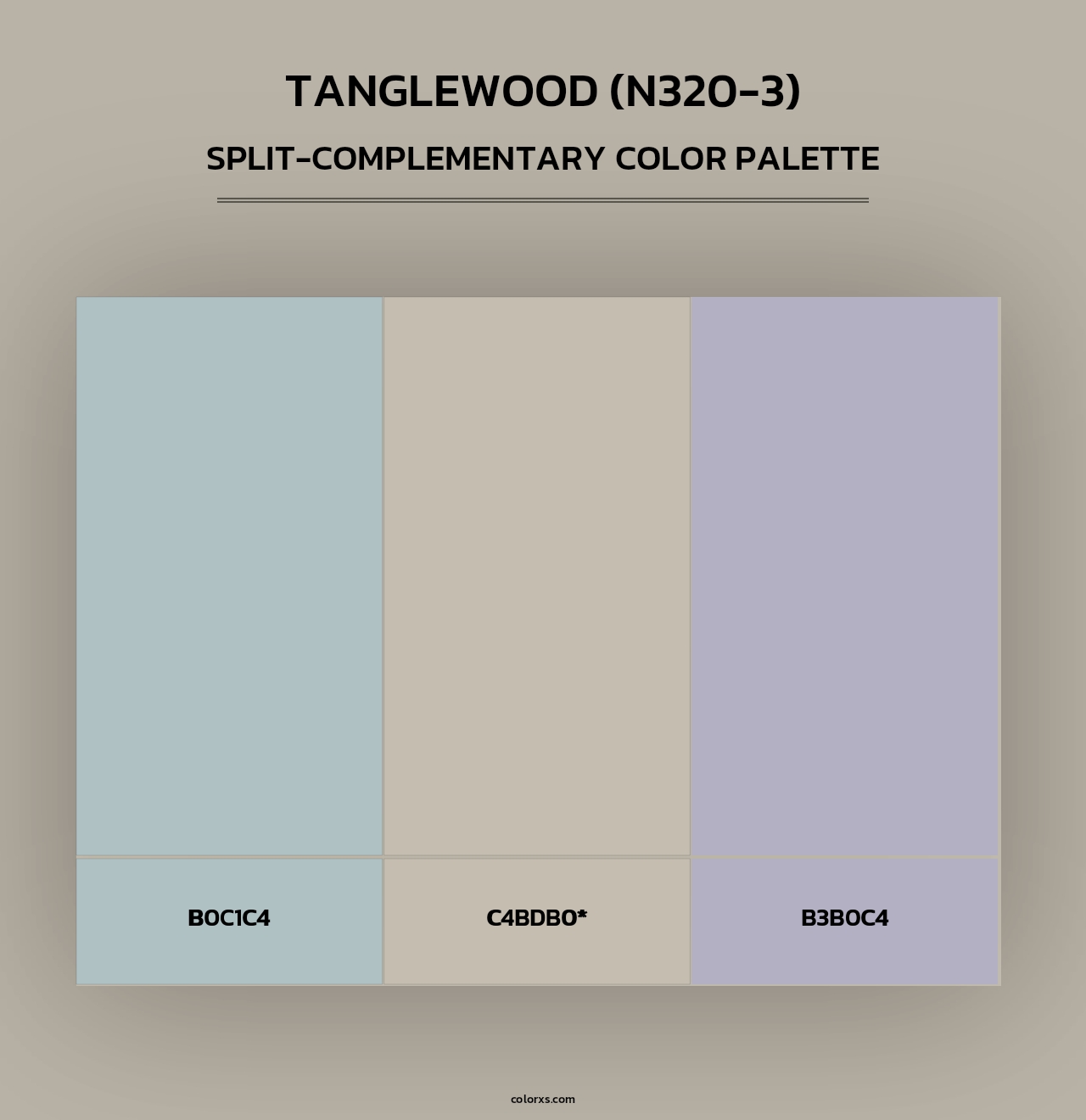 Tanglewood (N320-3) - Split-Complementary Color Palette
