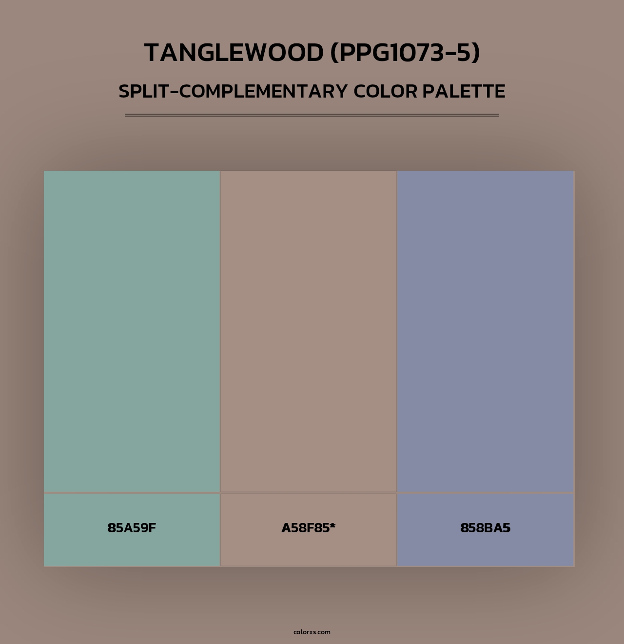 Tanglewood (PPG1073-5) - Split-Complementary Color Palette