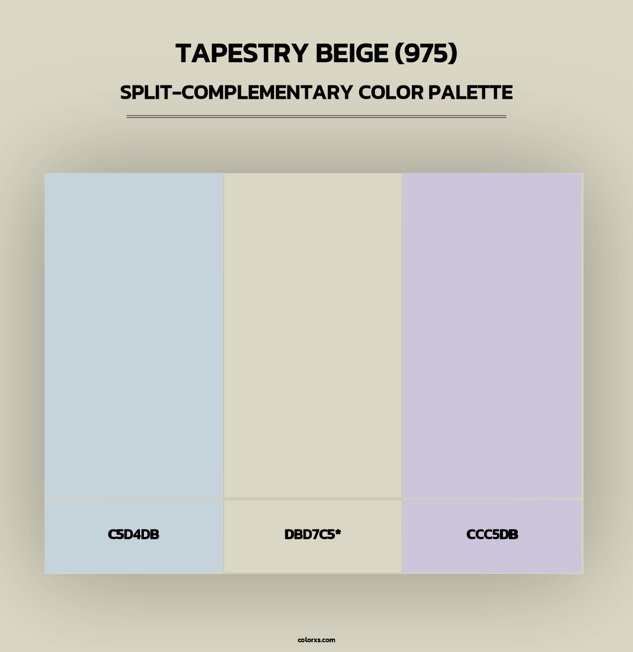Tapestry Beige (975) - Split-Complementary Color Palette