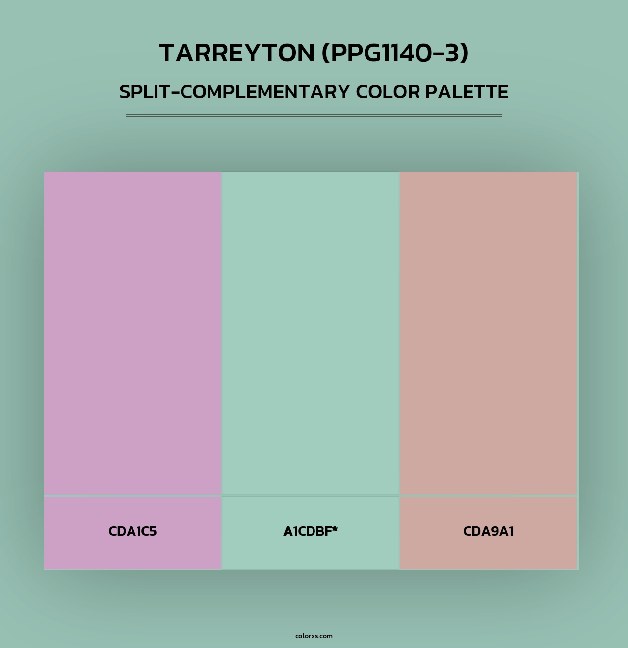 Tarreyton (PPG1140-3) - Split-Complementary Color Palette