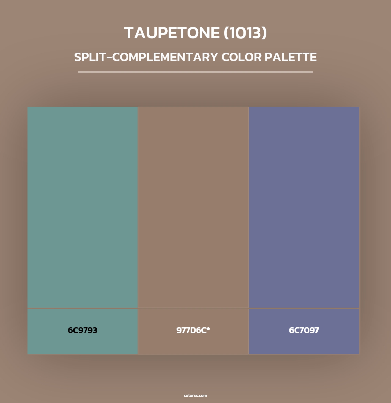 Taupetone (1013) - Split-Complementary Color Palette