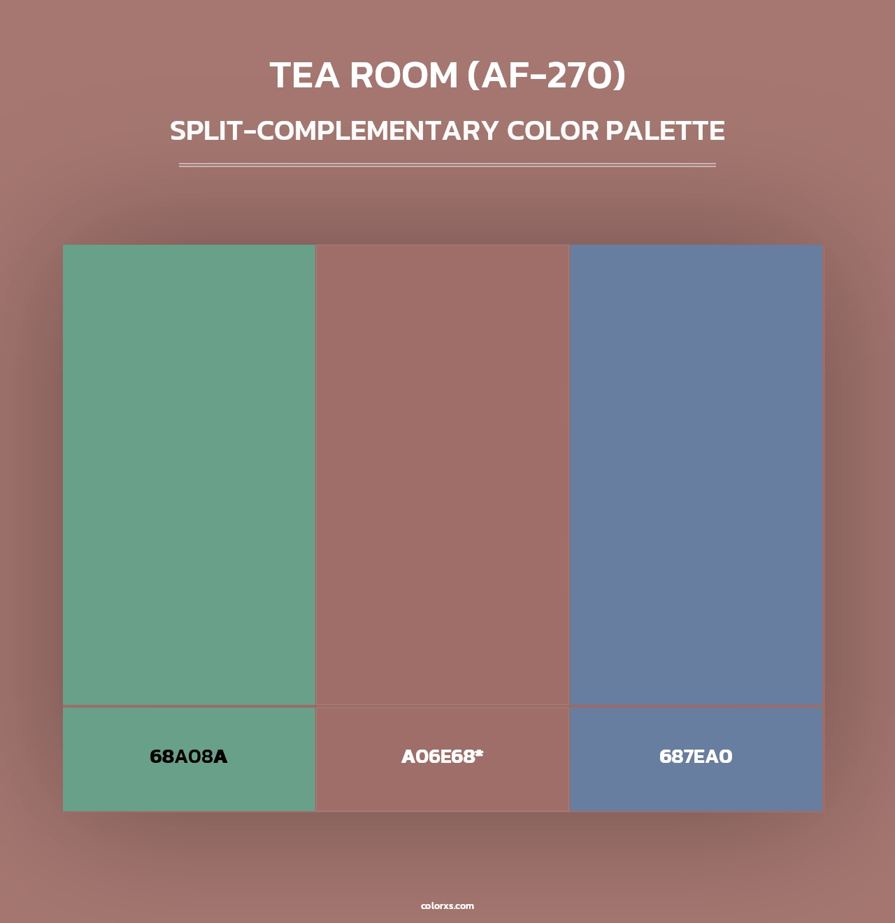 Tea Room (AF-270) - Split-Complementary Color Palette