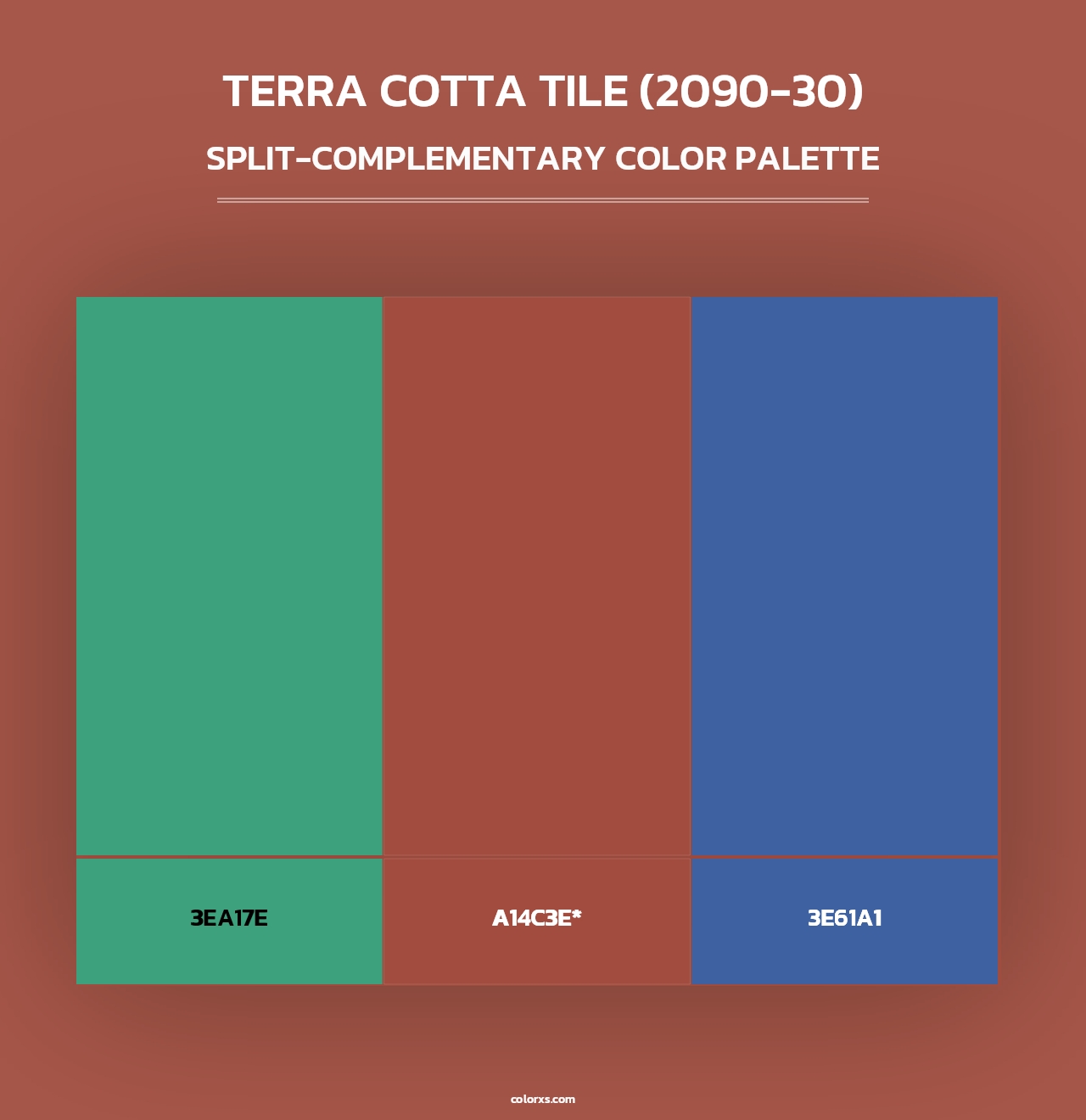 Terra Cotta Tile (2090-30) - Split-Complementary Color Palette