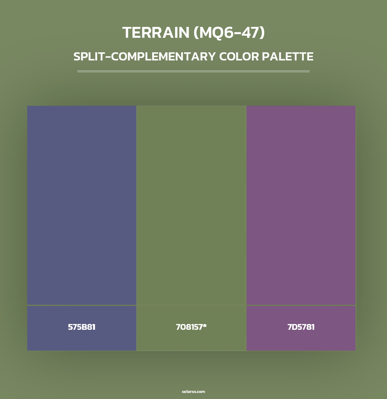 Terrain (MQ6-47) - Split-Complementary Color Palette