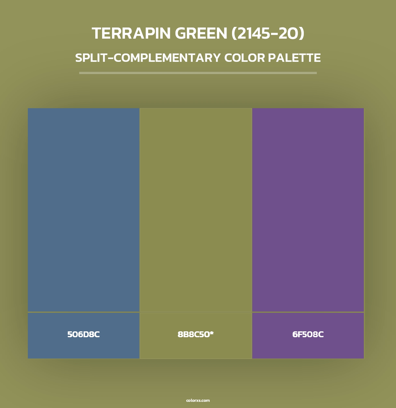 Terrapin Green (2145-20) - Split-Complementary Color Palette