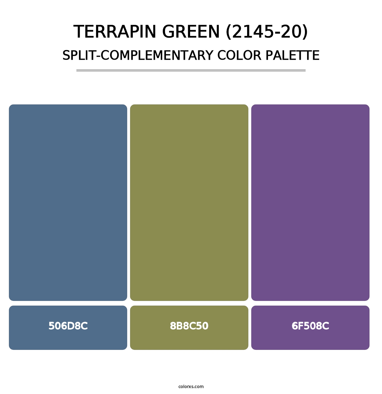 Terrapin Green (2145-20) - Split-Complementary Color Palette