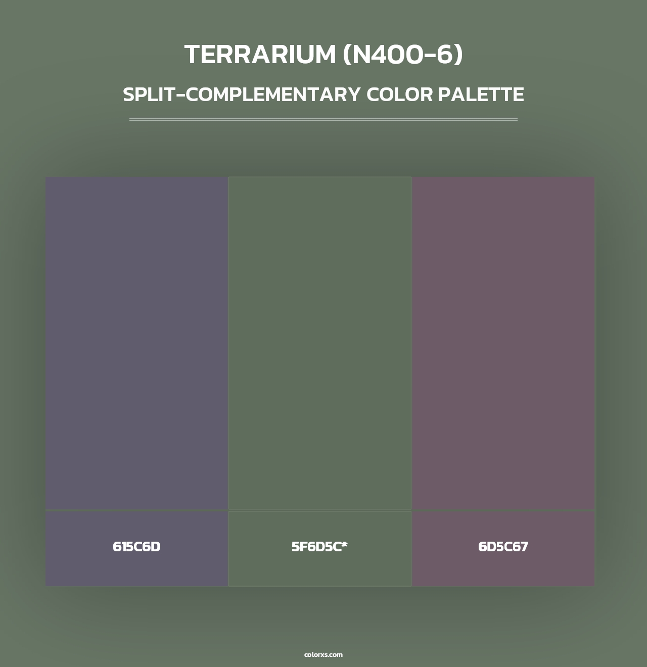 Terrarium (N400-6) - Split-Complementary Color Palette