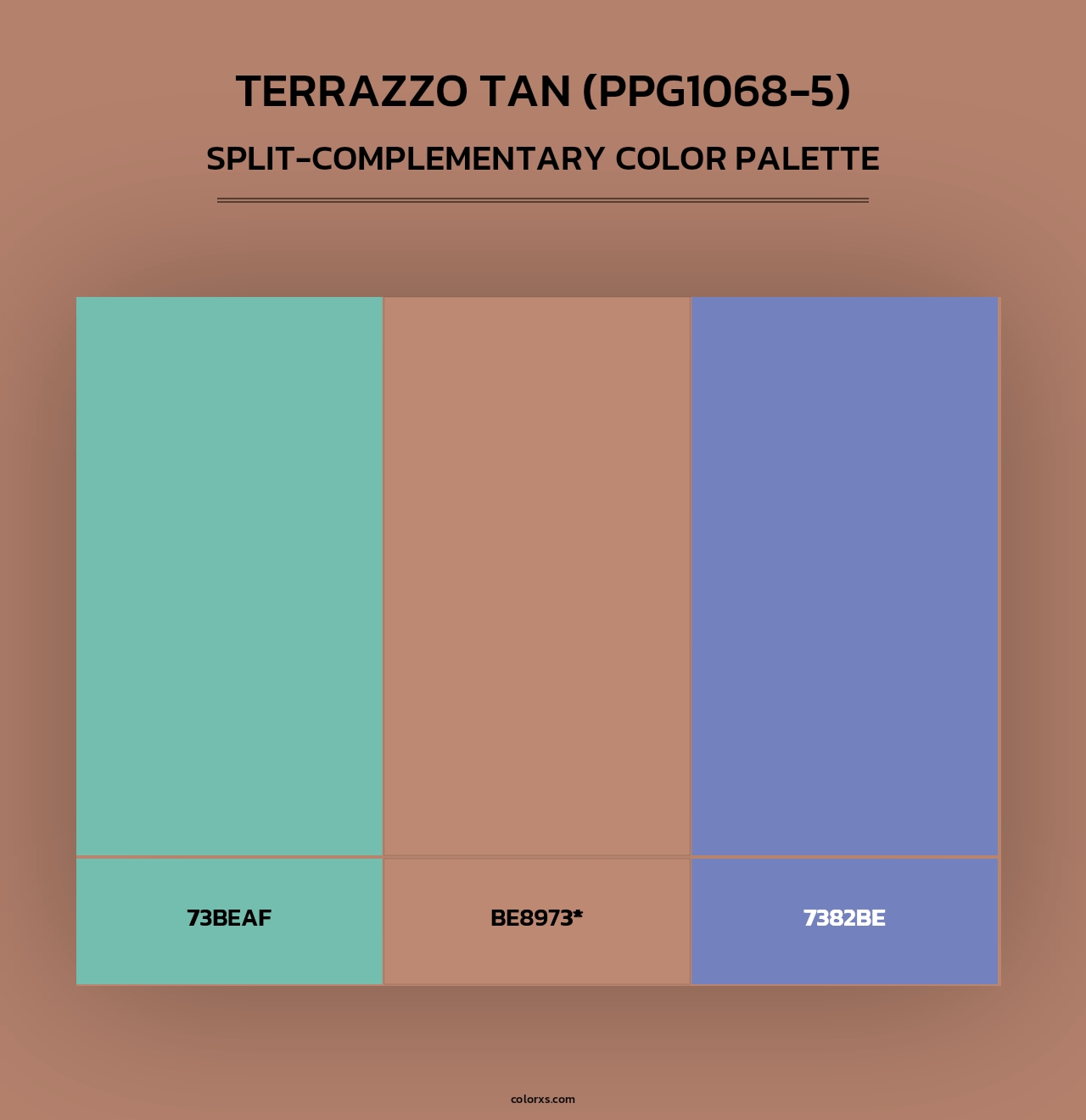 Terrazzo Tan (PPG1068-5) - Split-Complementary Color Palette