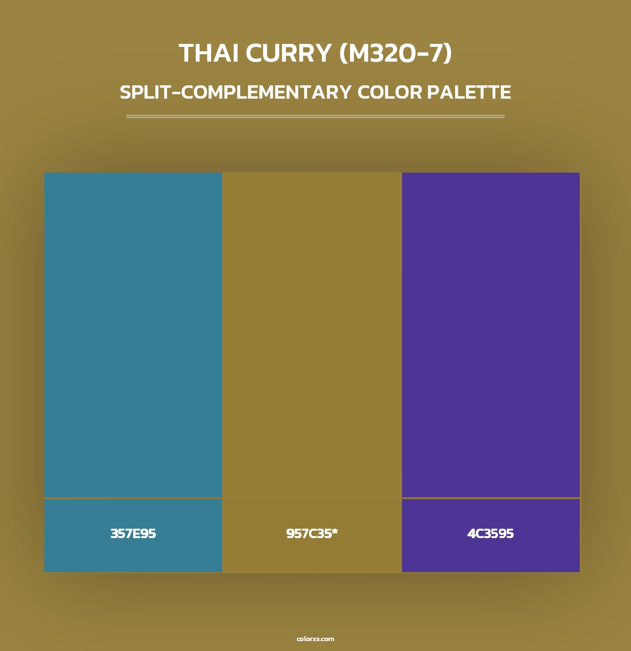 Thai Curry (M320-7) - Split-Complementary Color Palette