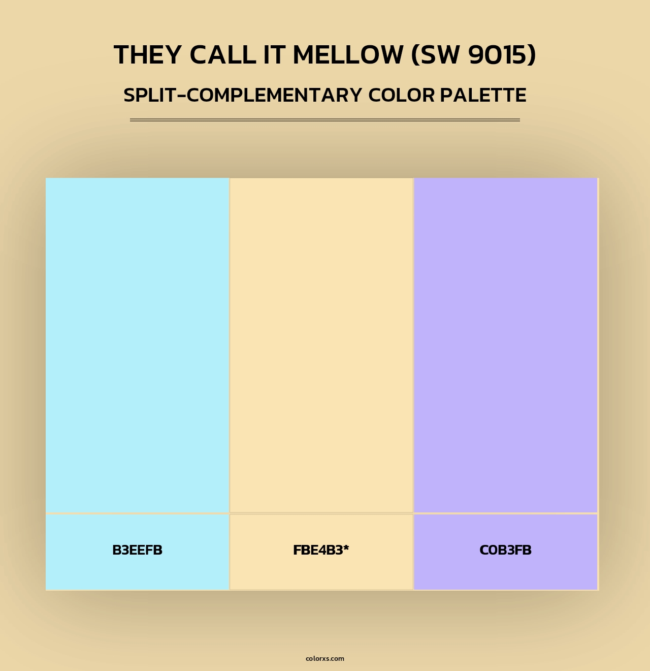 They call it Mellow (SW 9015) - Split-Complementary Color Palette
