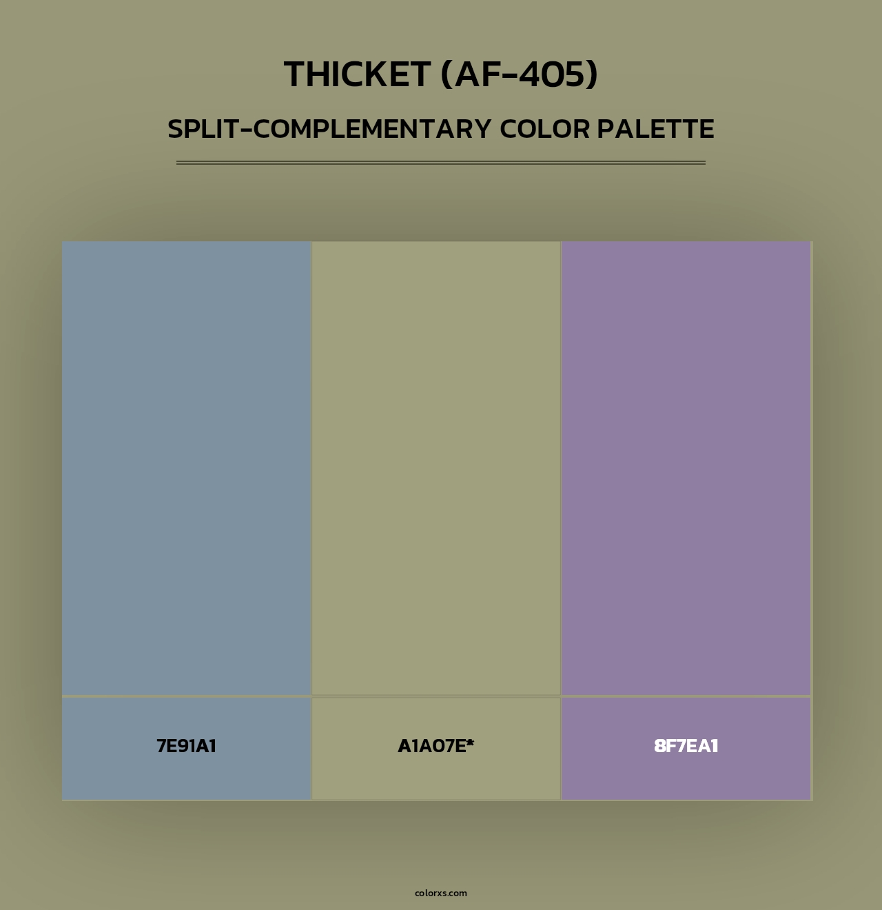 Thicket (AF-405) - Split-Complementary Color Palette