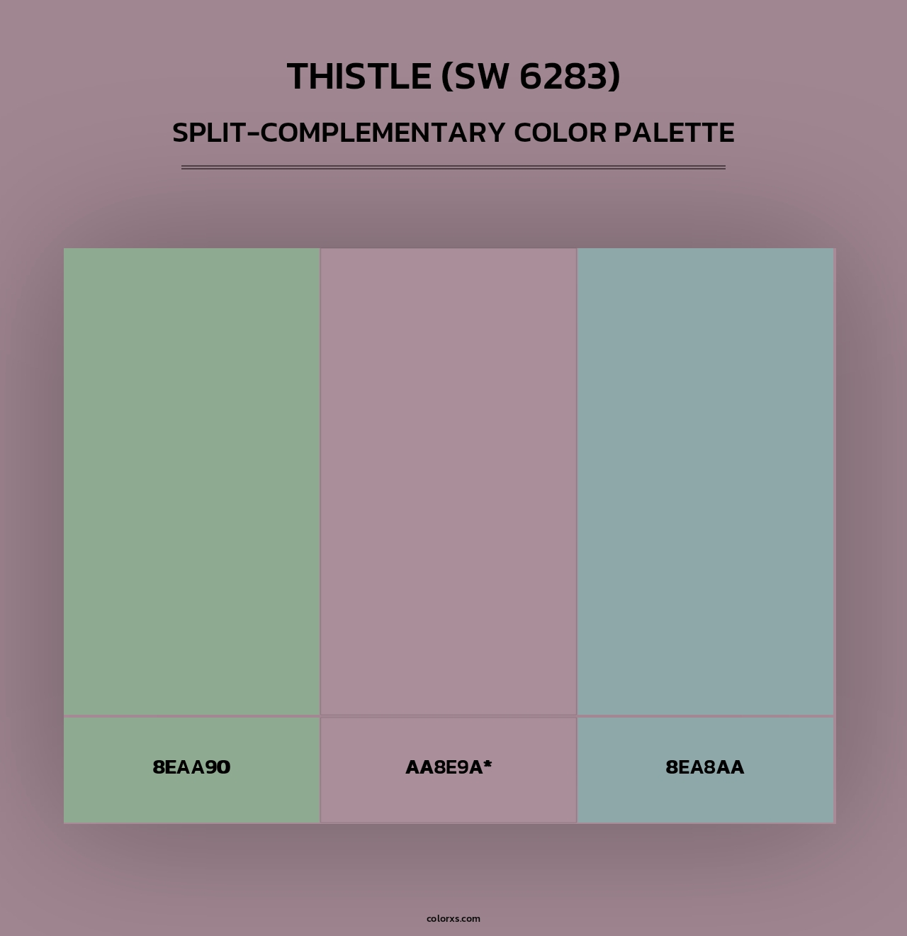 Thistle (SW 6283) - Split-Complementary Color Palette