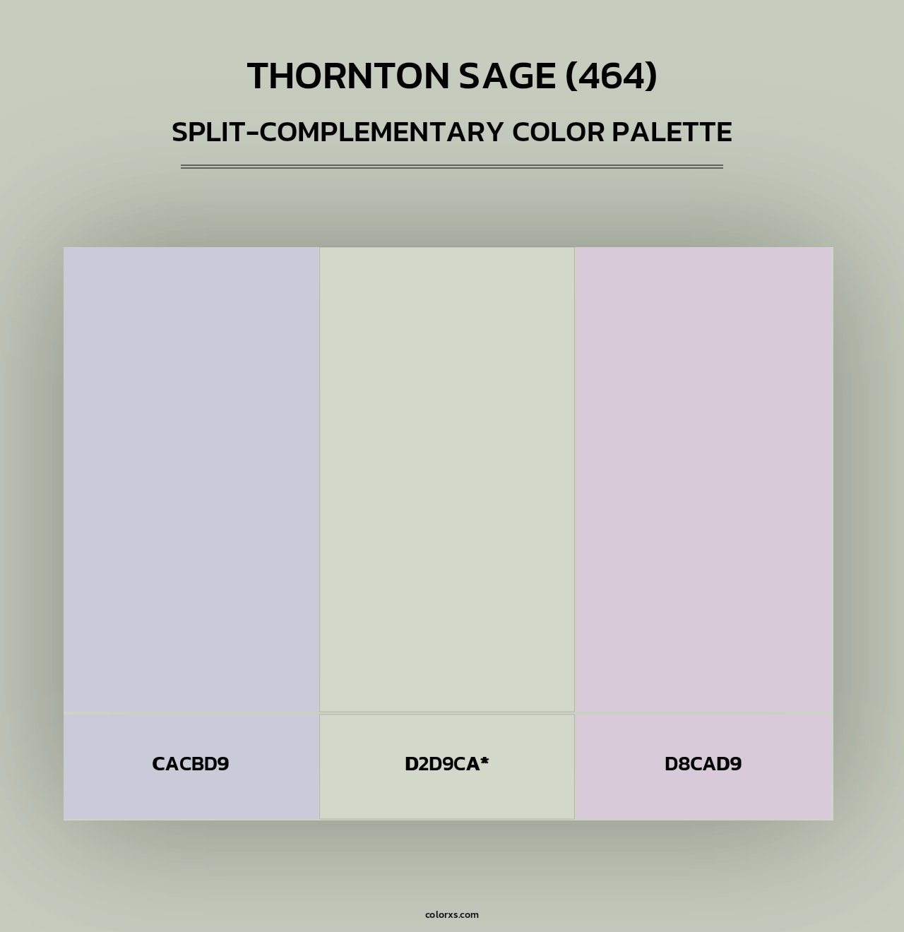 Thornton Sage (464) - Split-Complementary Color Palette