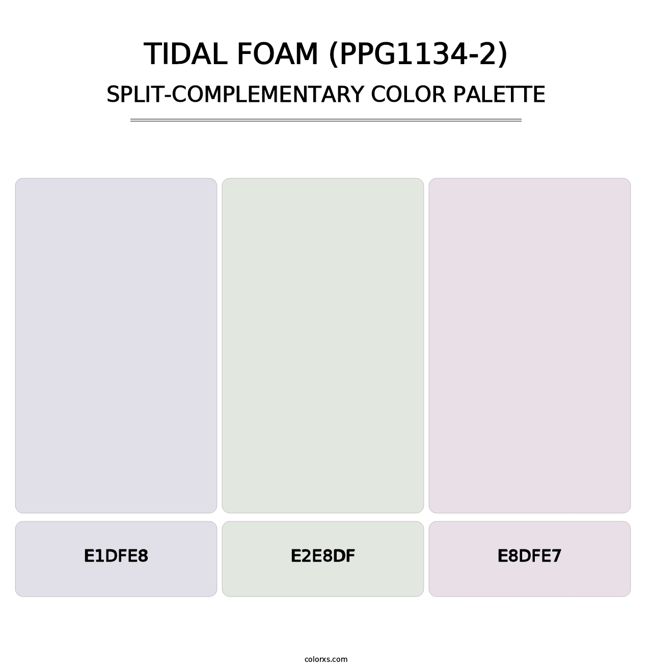 Tidal Foam (PPG1134-2) - Split-Complementary Color Palette