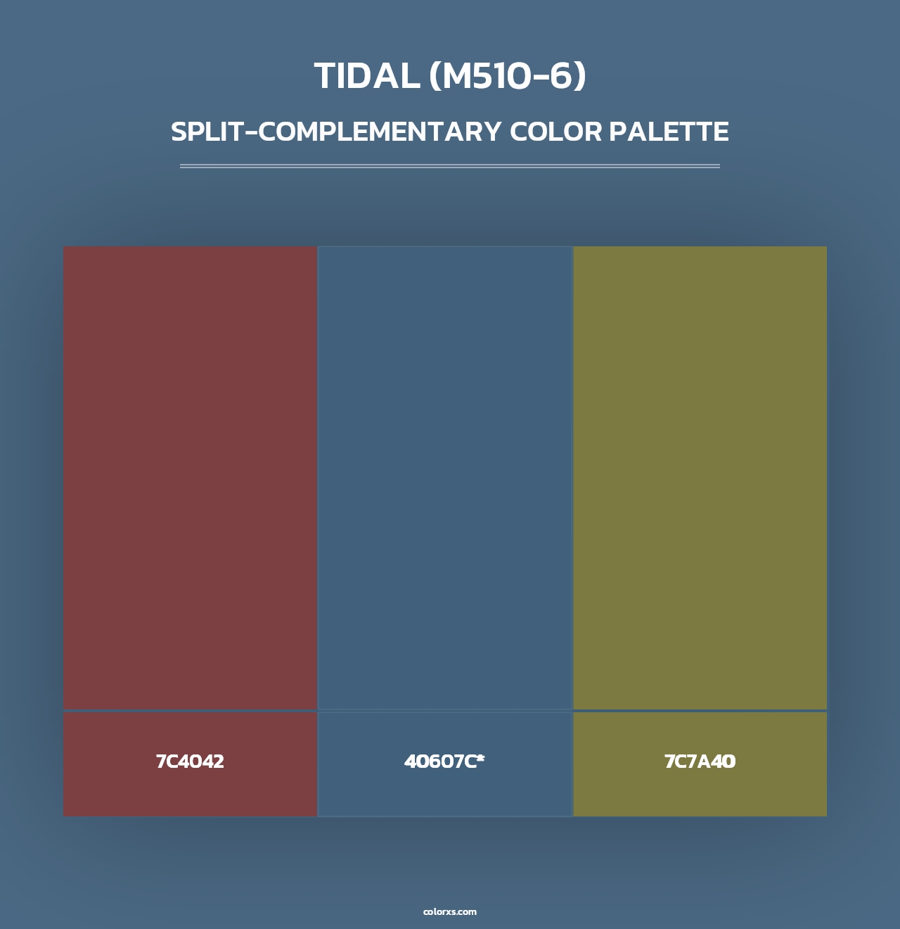 Tidal (M510-6) - Split-Complementary Color Palette