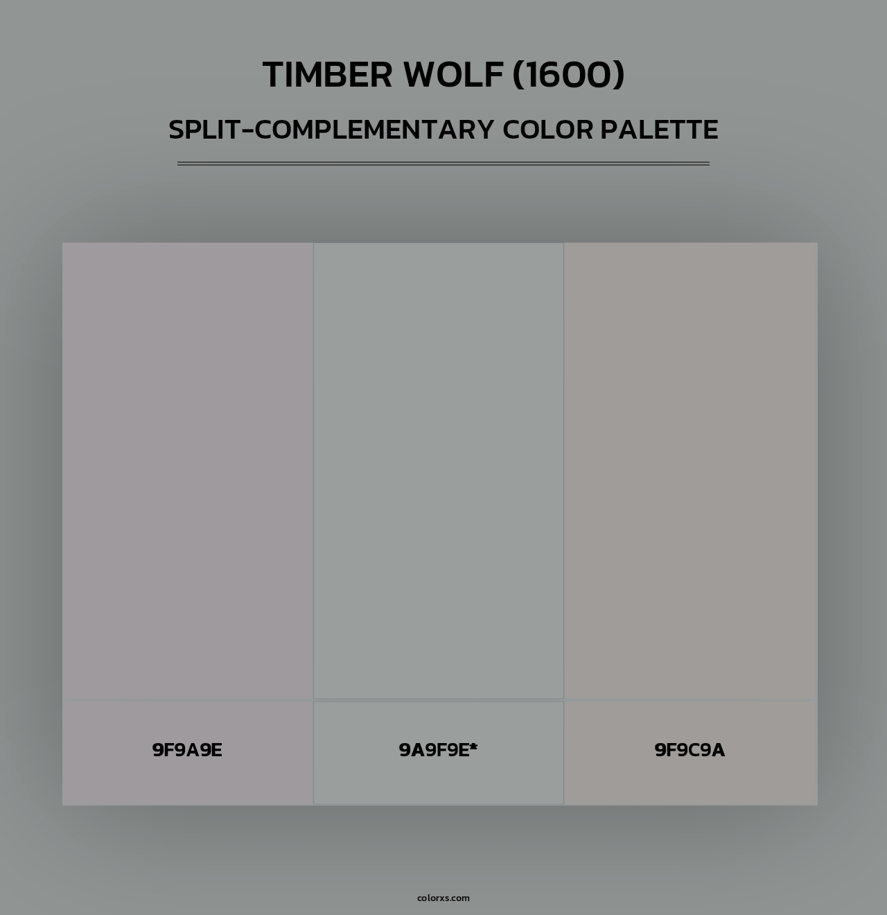 Timber Wolf (1600) - Split-Complementary Color Palette